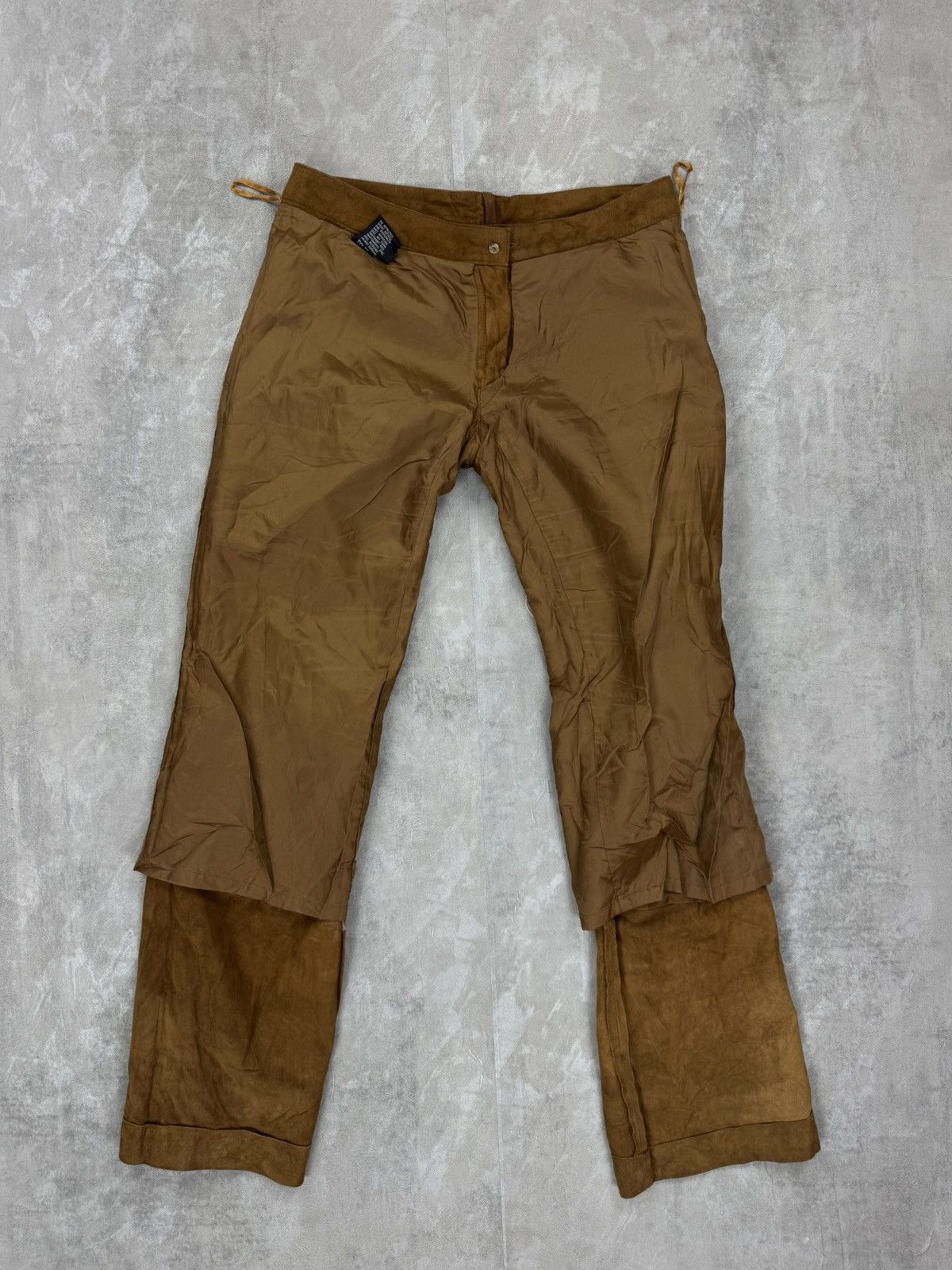 CLOSED Closed suede cargo fatigue pants cowgirl style avant garde Size 30" / US 8 / IT 44 - 12 Thumbnail