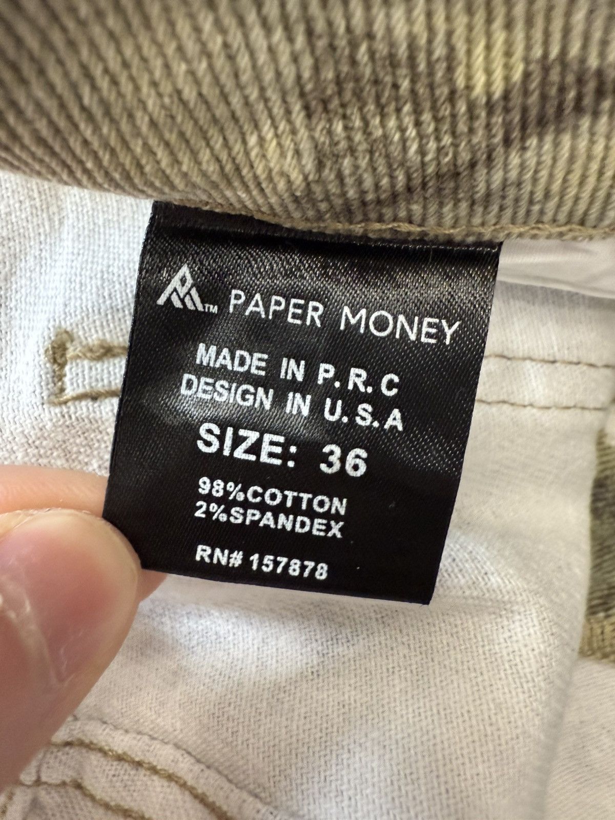 Other Paper Money Brand Crystal Camo Jorts Size US 36 / EU 52 - 4 Thumbnail