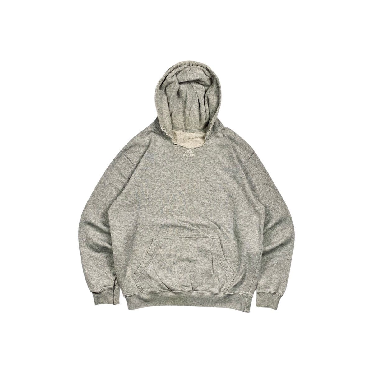 Adidas × Vintage Vintage y2k Adidas Center Logo Distressed Pullover Size US L / EU 52-54 / 3 - 1 Thumbnail