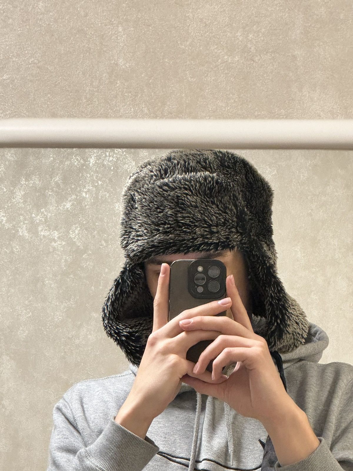 Japanese Brand Vintage fur Y2K hype fluffy ushanka hat punk Size ONE SIZE - 8 Thumbnail