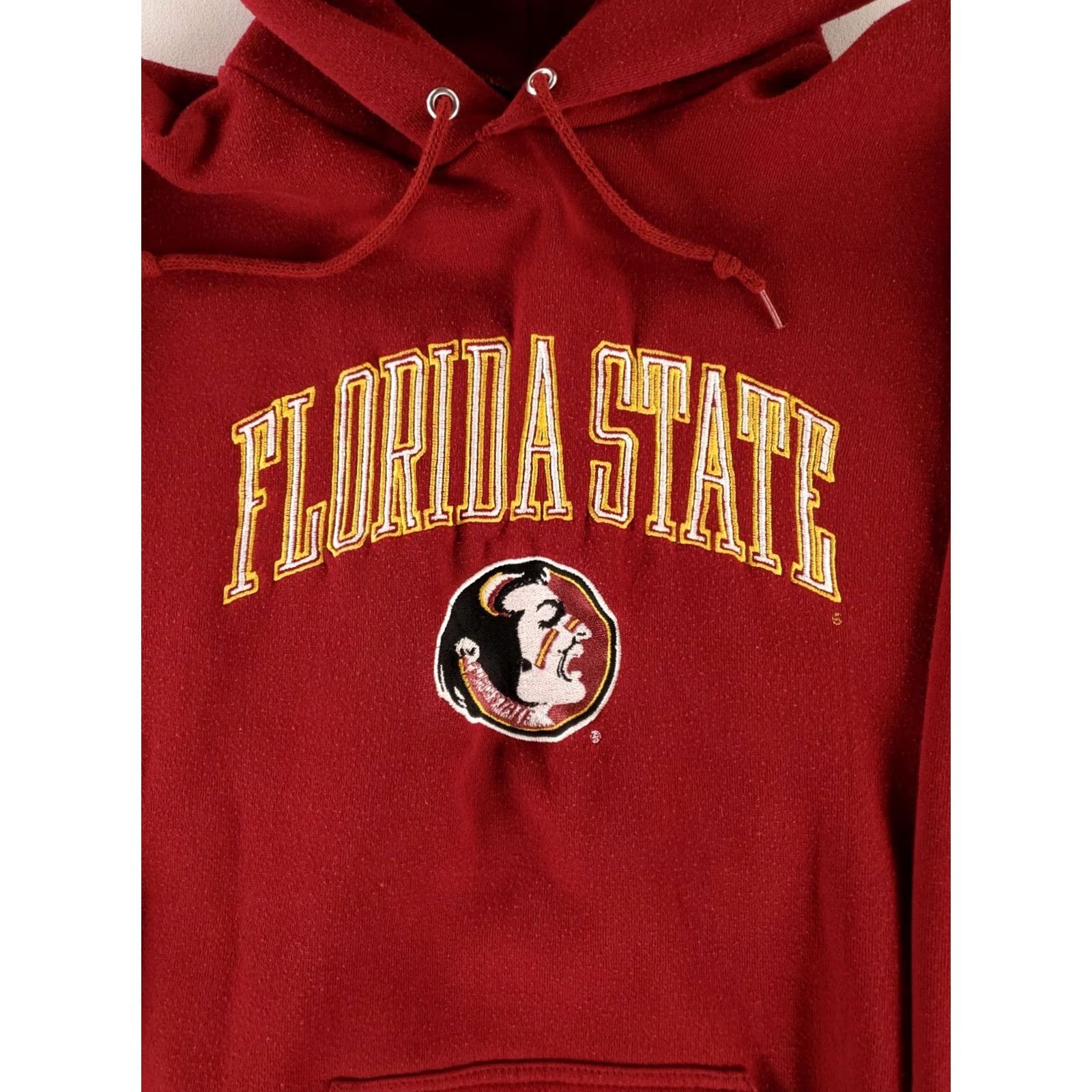 Logo 7 VINTAGE Florida State University FSU Seminoles Hoodie Logo 7 Mens XL Red Pullover 80s 90s Size US XL / EU 56 / 4 - 2 Thumbnail
