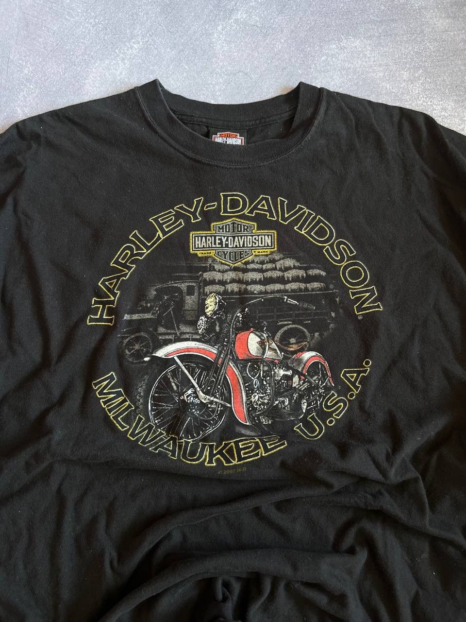 Harley Davidson × Vintage Harley Davidson 2007 t-shirt rare VIntage Hanes collection Size US XL / EU 56 / 4 - 4 Thumbnail