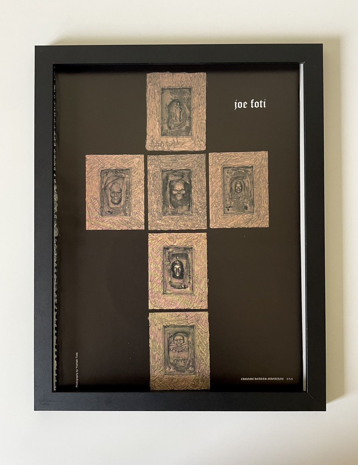 Chrome Hearts × Vintage Chrome Hearts cross Framed poster 9x11 Size ONE SIZE - 1 Thumbnail