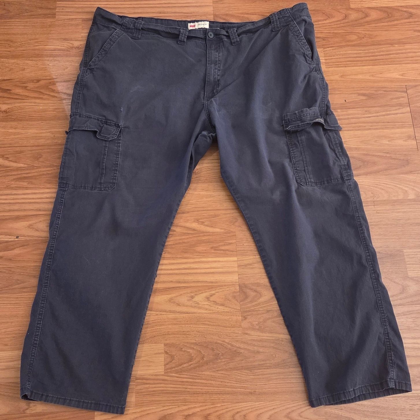 Wrangler Men's Wrangler Dark Grey Cargo Pants - Size 48x30 Size US 44 / EU 60 - 4 Thumbnail