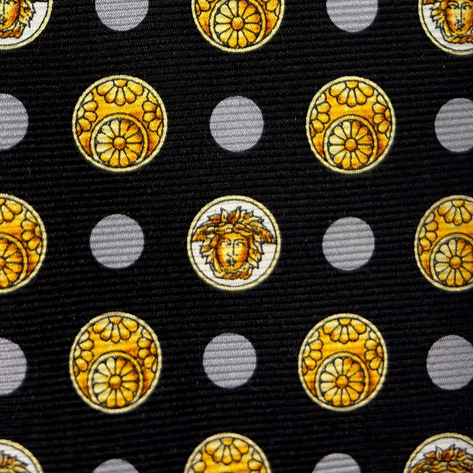 Versace Versace Vintage Medusa Tie Size ONE SIZE - 3 Thumbnail