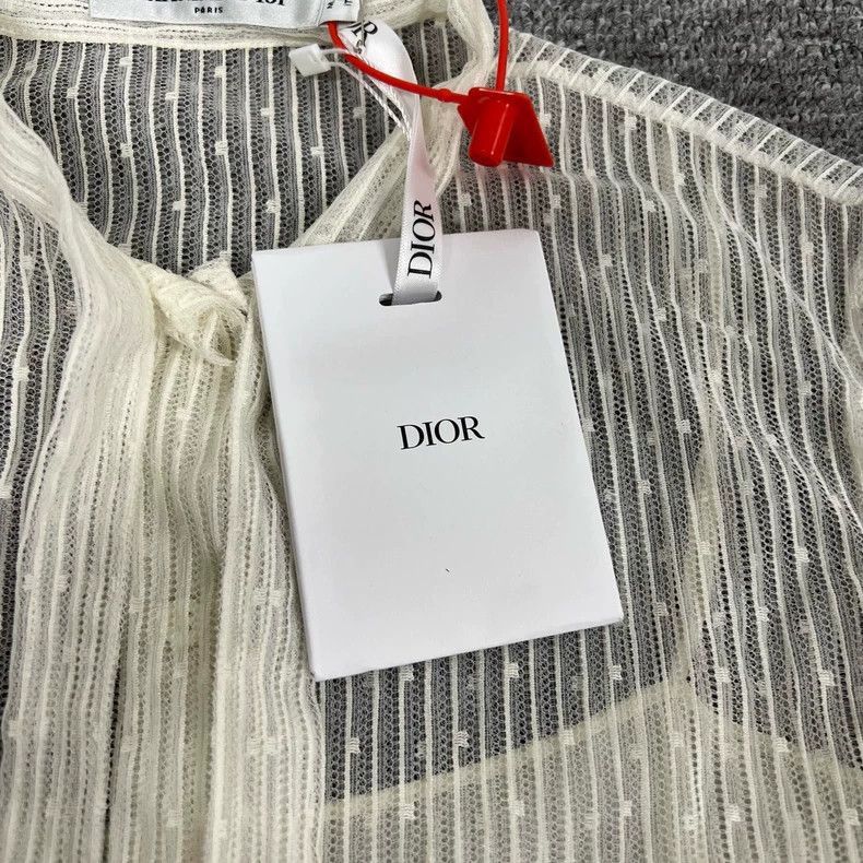 Dior Dior Embroidered Mesh Shirt with Bee Design-2506 Size S / US 4 / IT 40 - 4 Thumbnail