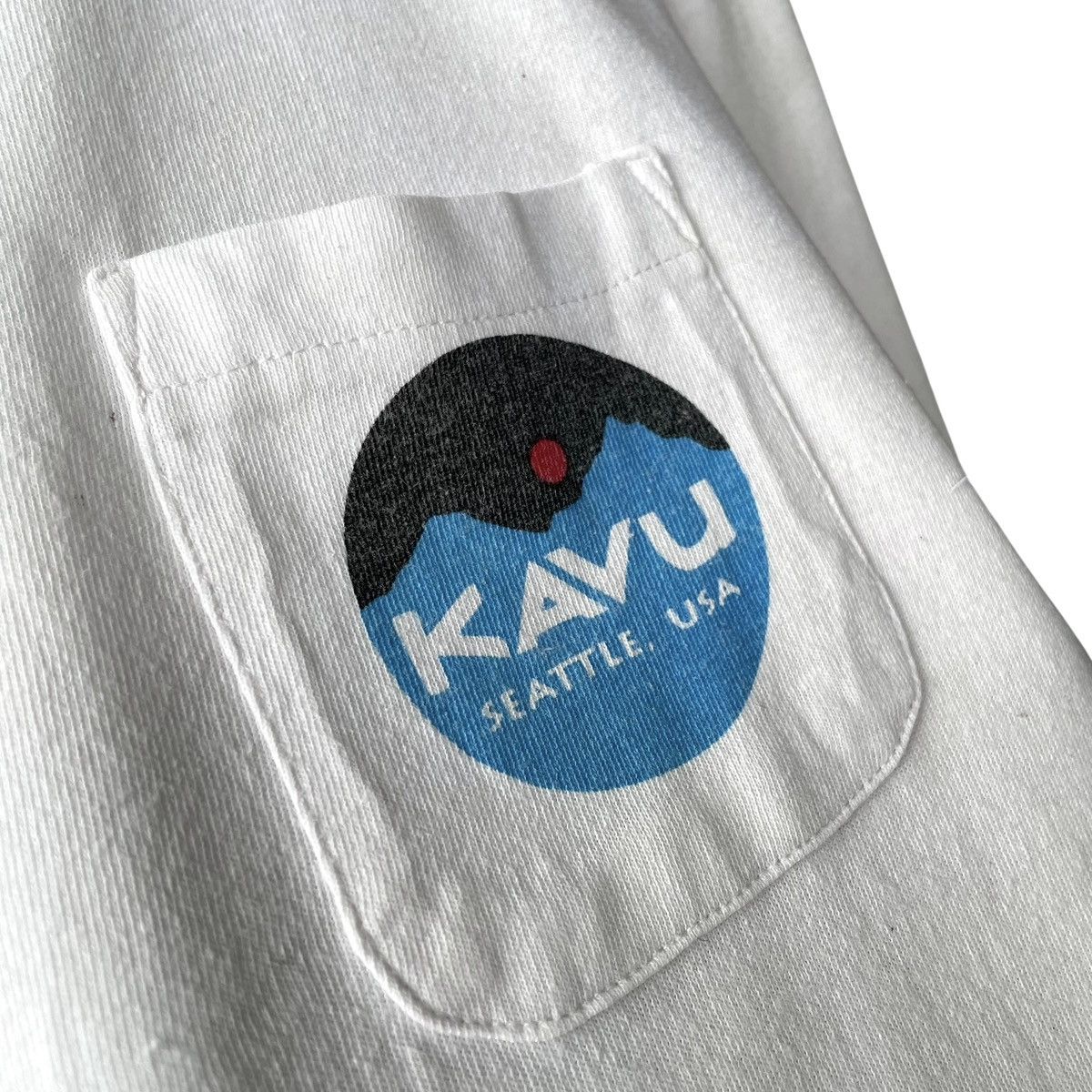KAVU Kavu Seattle USA Big Logo Outdoor Pocket Tee Size US L / EU 52-54 / 3 - 4 Thumbnail