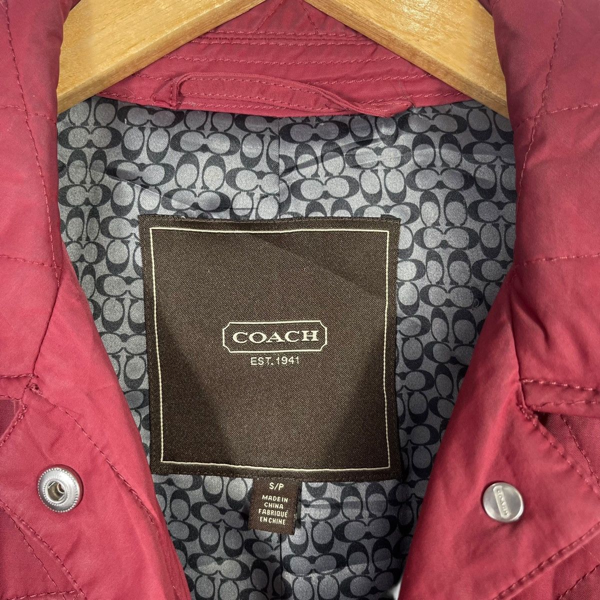 Coach Coach Quilted Jacket Red Belted Coat Women Signature Lining Size S / US 4 / IT 40 - 3 Thumbnail