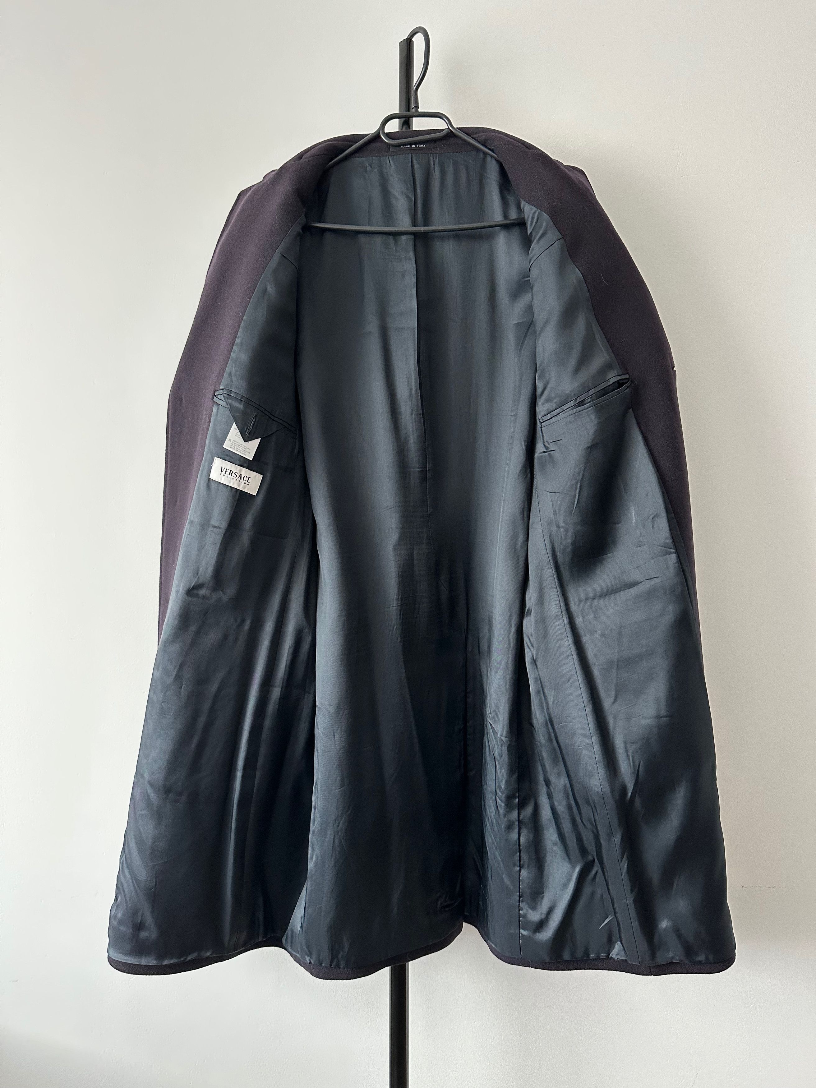 Versace VERSACE collection wool cashmere single breasted coat Size US L / EU 52-54 / 3 - 8 Thumbnail