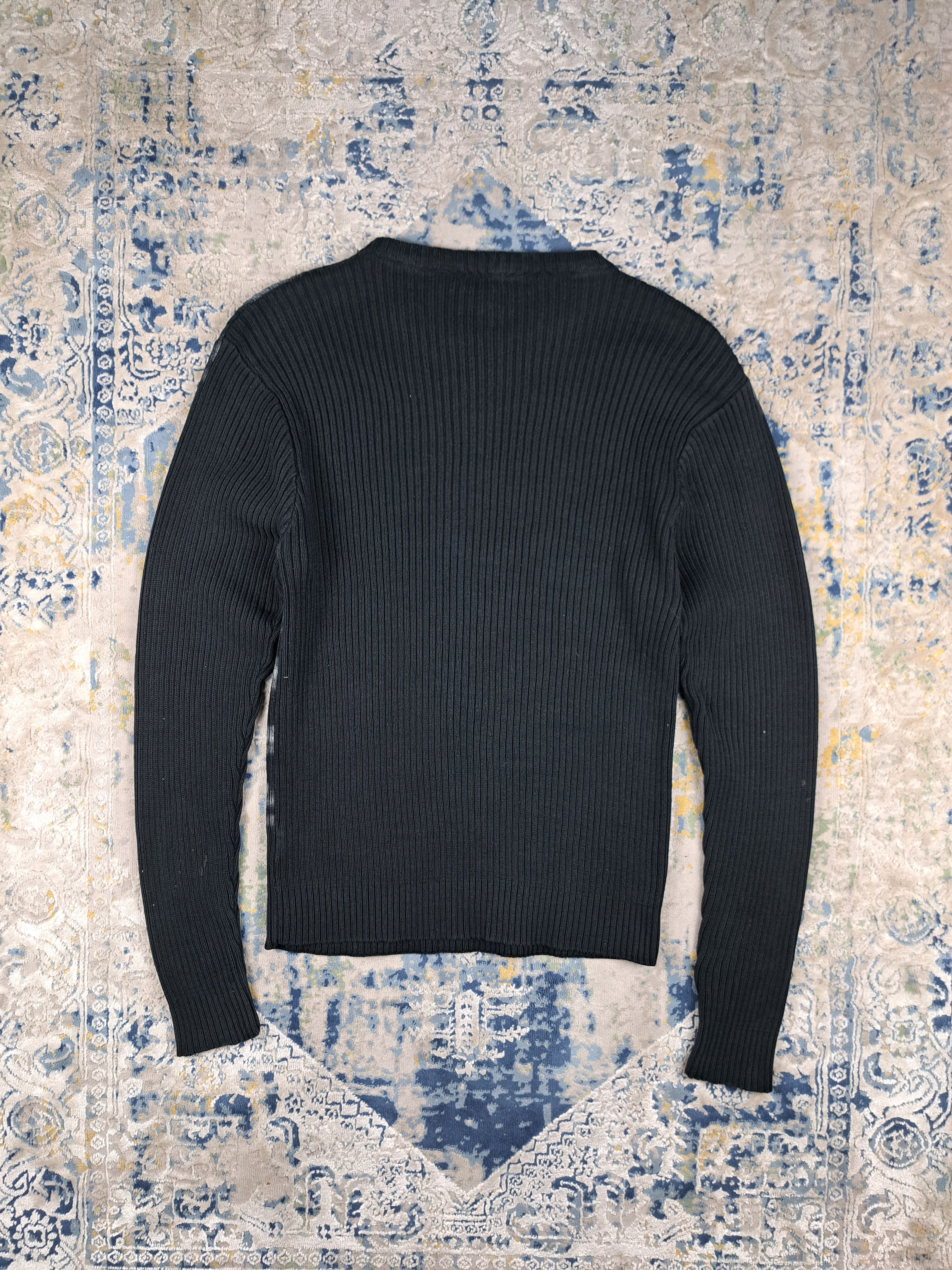 Japanese Brand Vintage y2k Dragon Print Ribbed Sweater Diesel Style Size US XL / EU 56 / 4 - 4 Thumbnail