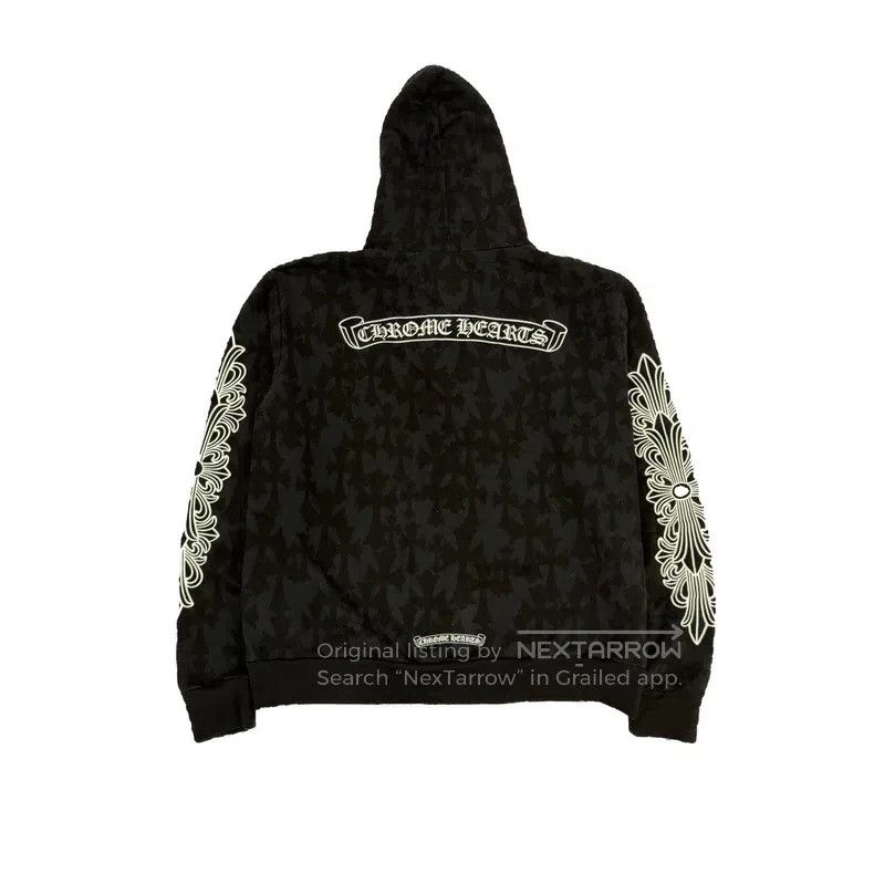 Chrome Hearts CHROME HEARTS Size S Black dark cross hoodie Size US S / EU 44-46 / 1 - 2 Thumbnail