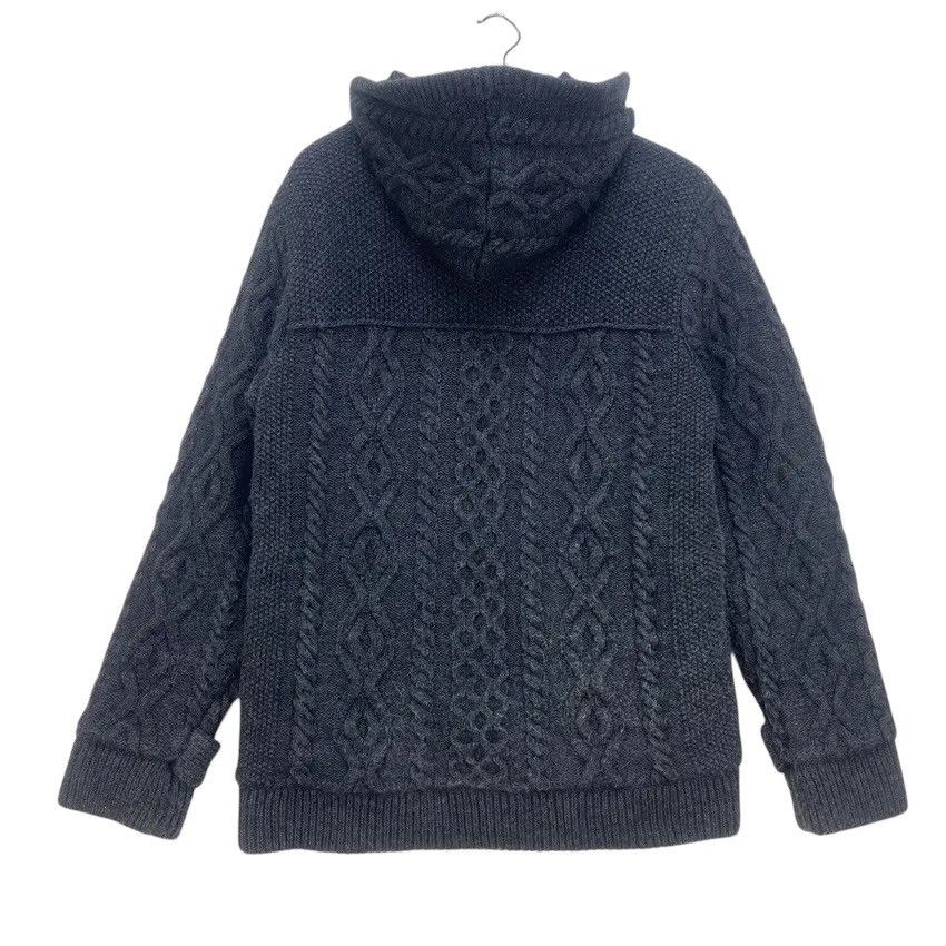 Japanese Brand × United Arrows Green Label Relaxing United Arrows Cable Knit Duffle Coat Size US S / EU 44-46 / 1 - 4 Thumbnail