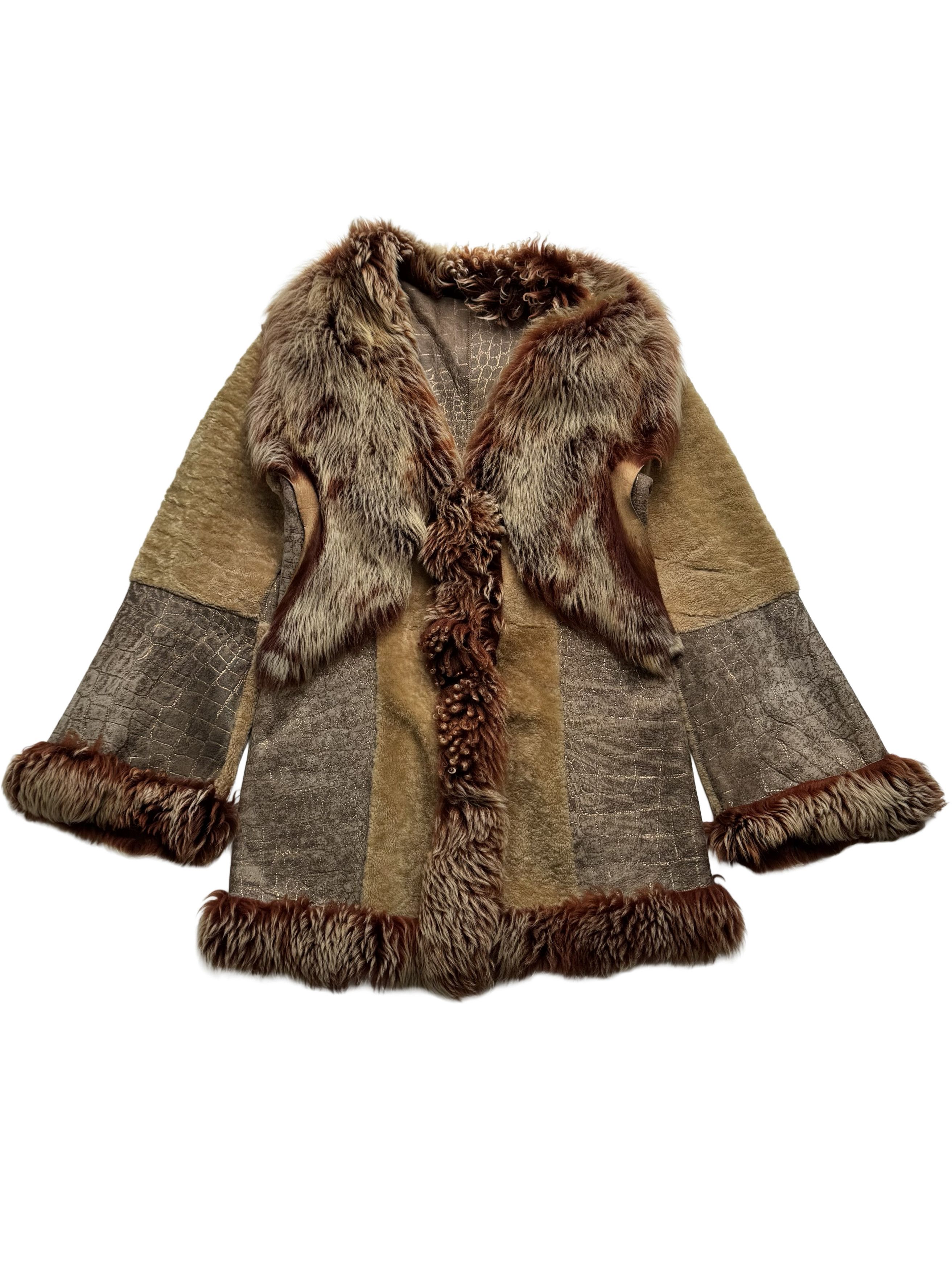 Vintage Vintage Real Sheepskin Coat Size L / US 10 / IT 46 - 5 Thumbnail