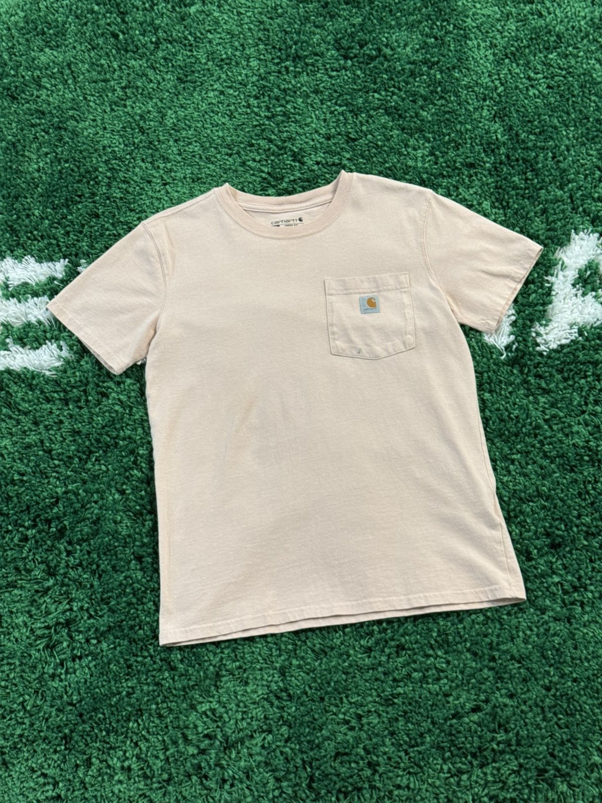 Carhartt Light Pink Carhartt Pocket Logo Patch Tee Sz. XS Size US XS / EU 42 / 0 - 1 Thumbnail