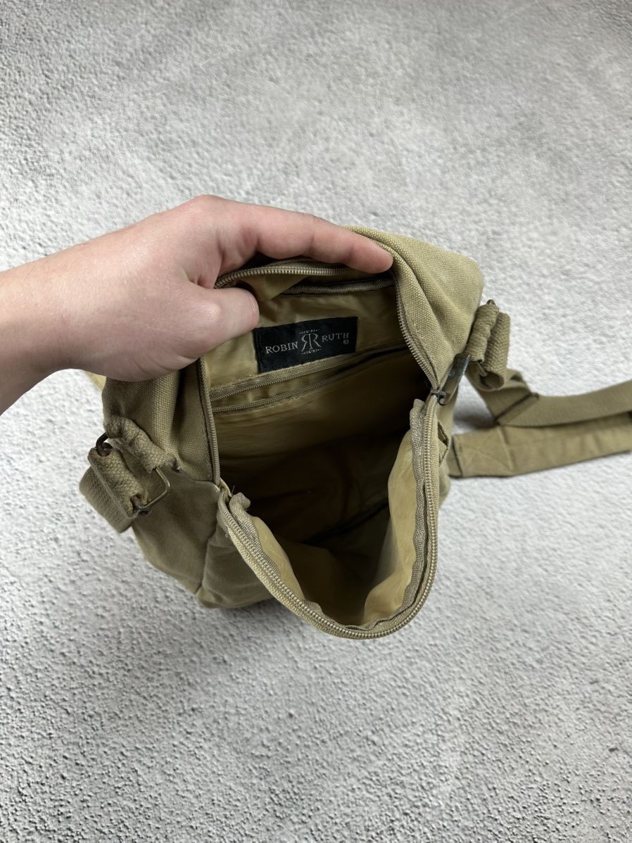 Japanese Brand Vintage Diesel Style Shoulder Bag Canvas Y2K Faded SK8 Size ONE SIZE - 6 Thumbnail