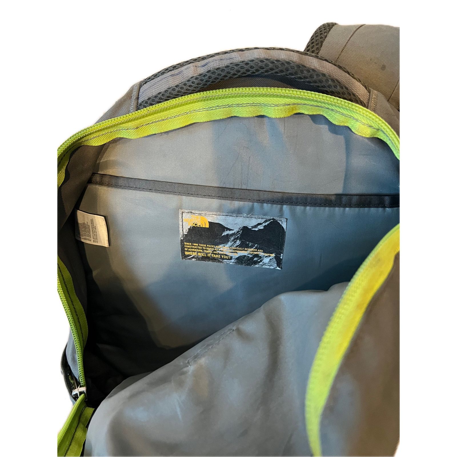 The North Face The North Face Jester Gray Lime Backpack Size ONE SIZE - 4 Thumbnail