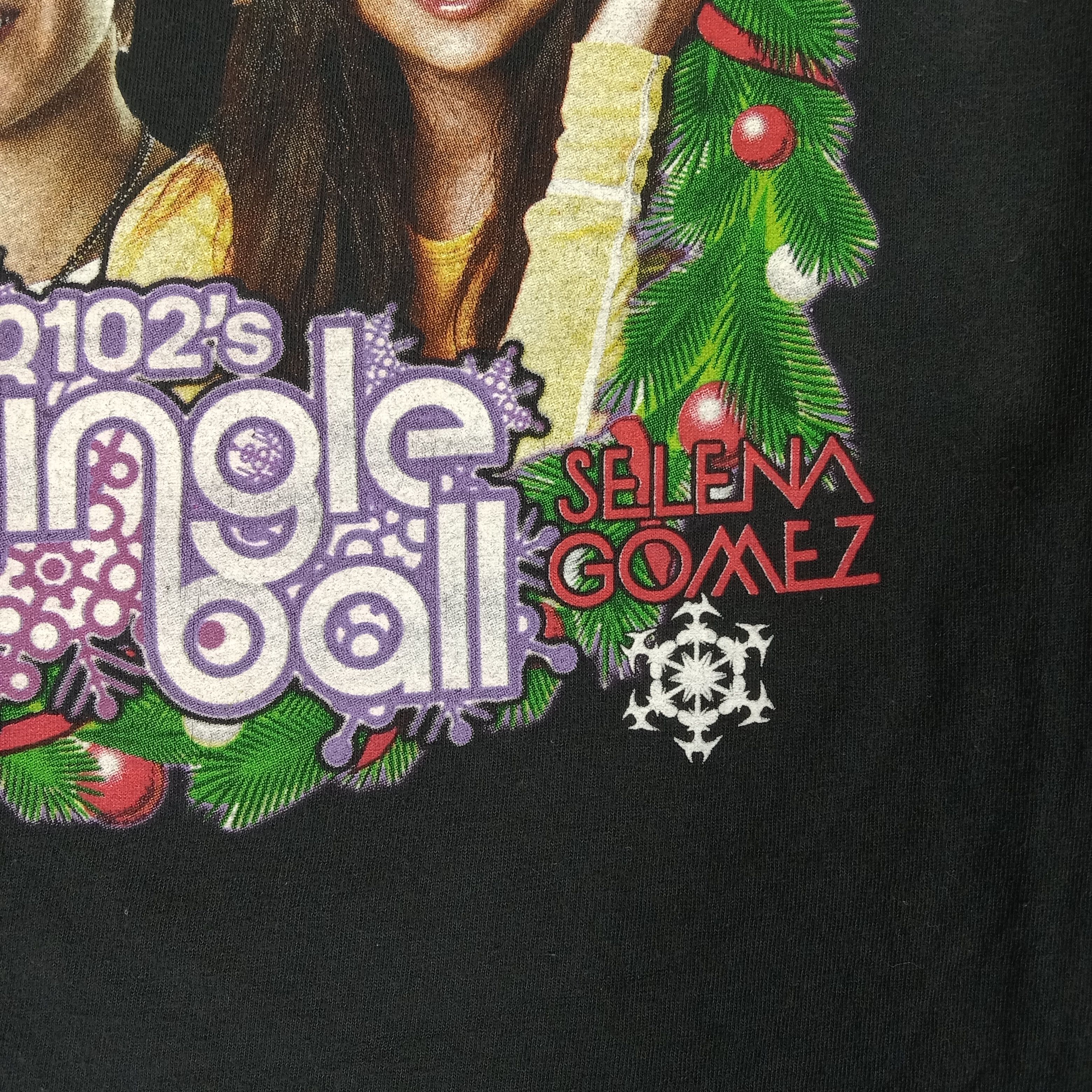 Justin Bieber × Vintage Justin Bieber & Selena Gomez Jingle Ball Tshirt Size US M / EU 48-50 / 2 - 6 Thumbnail