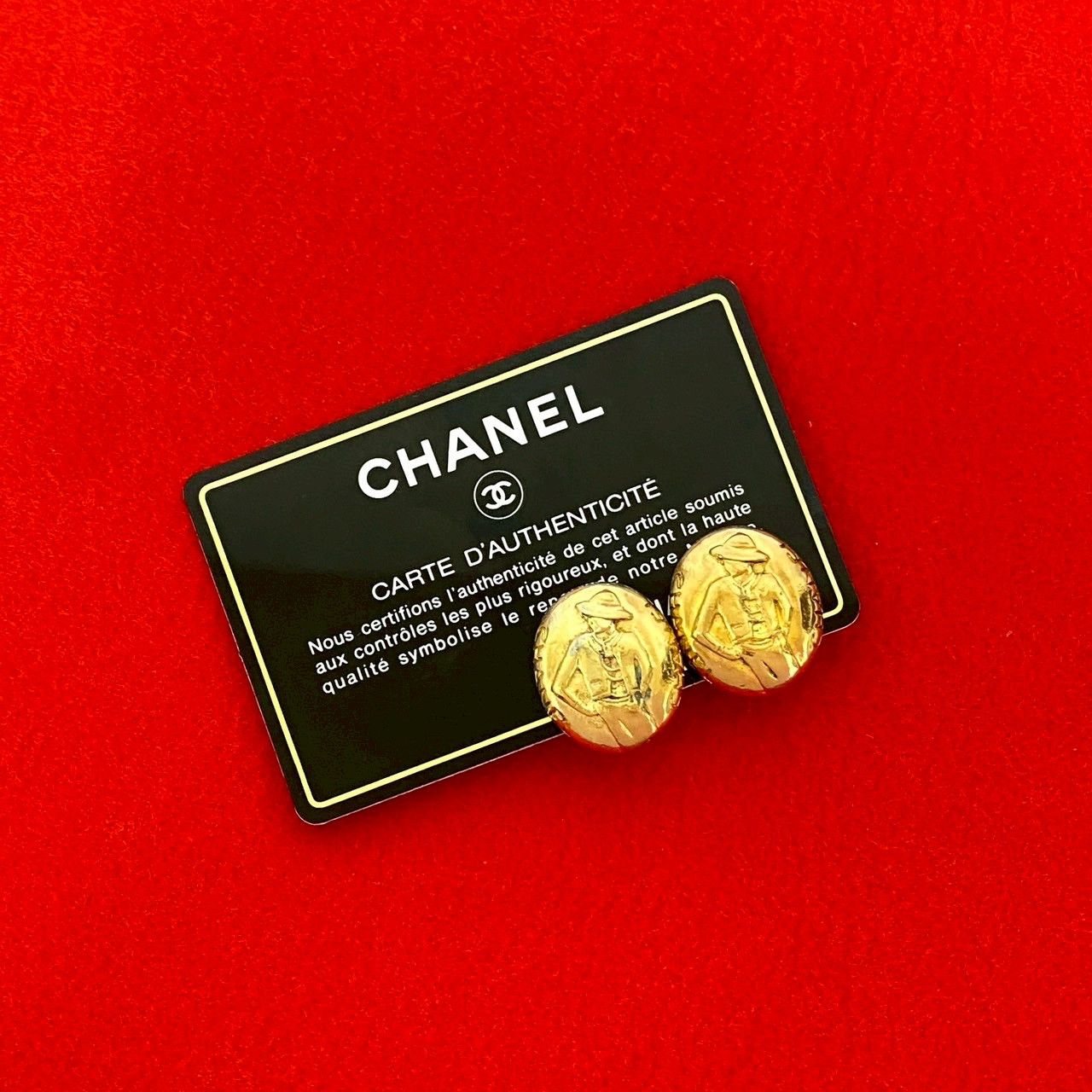 Chanel Chanel Chanel Mademoiselle Earrings Metal Earrings DUTY FREE for USA Size ONE SIZE - 1 Thumbnail