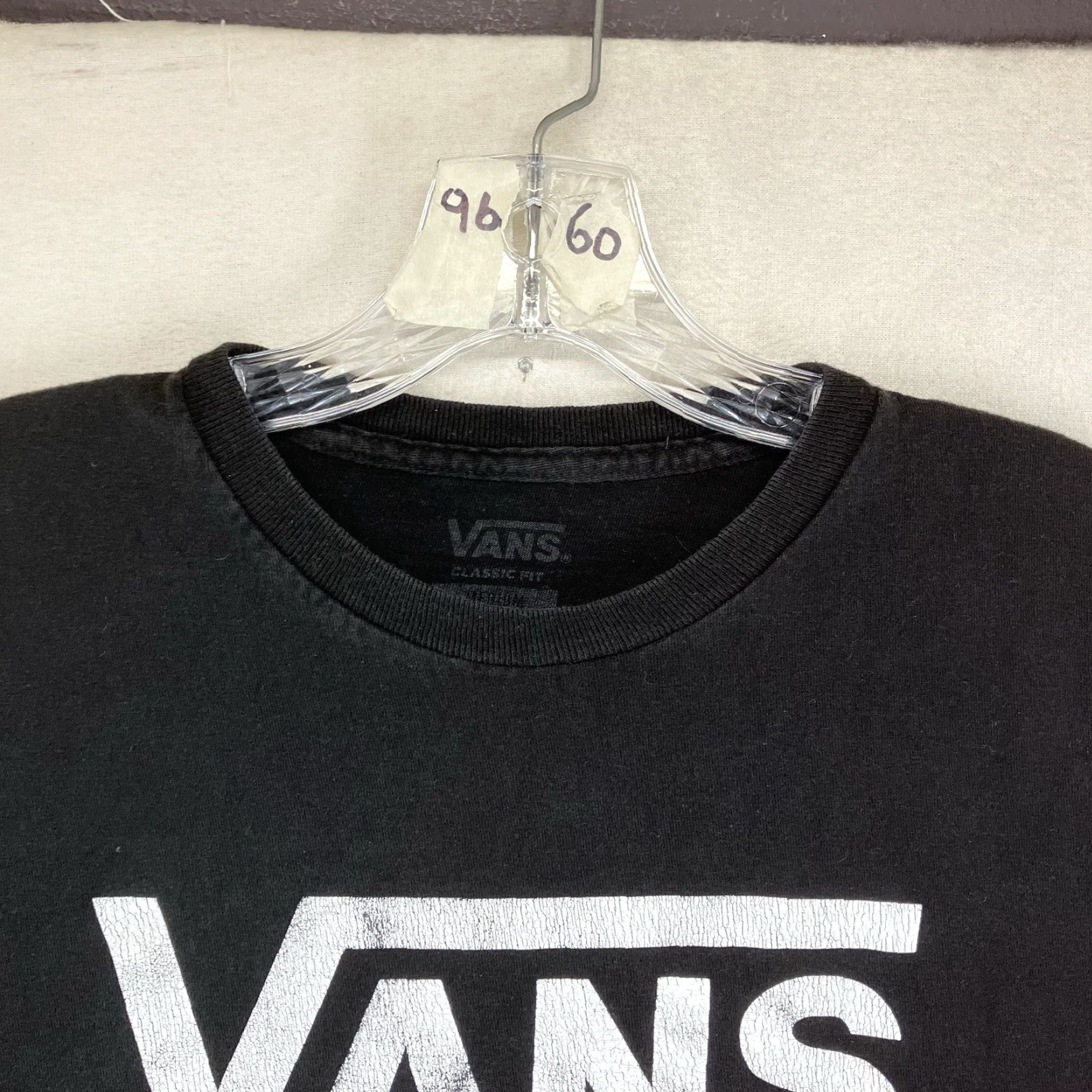 Vans VANS T-Shirt Mens Black Medium Classic Fit Graphic Print Logo 90s Retro Off The Wall Vans Logo Mens Size US M / EU 48-50 / 2 - 5 Thumbnail