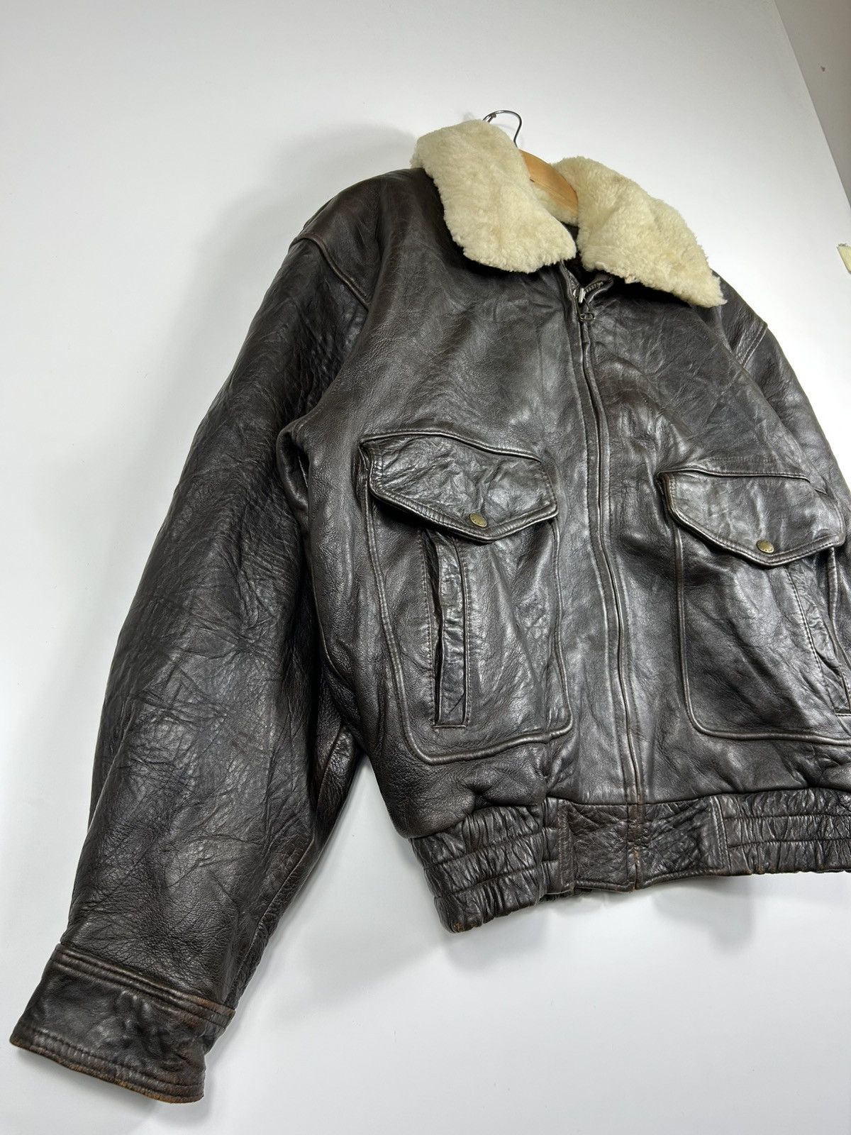 Leather ⚡️Vintage D’Homme A Homme A2 Leather Jacket Size US L / EU 52-54 / 3 - 2 Thumbnail