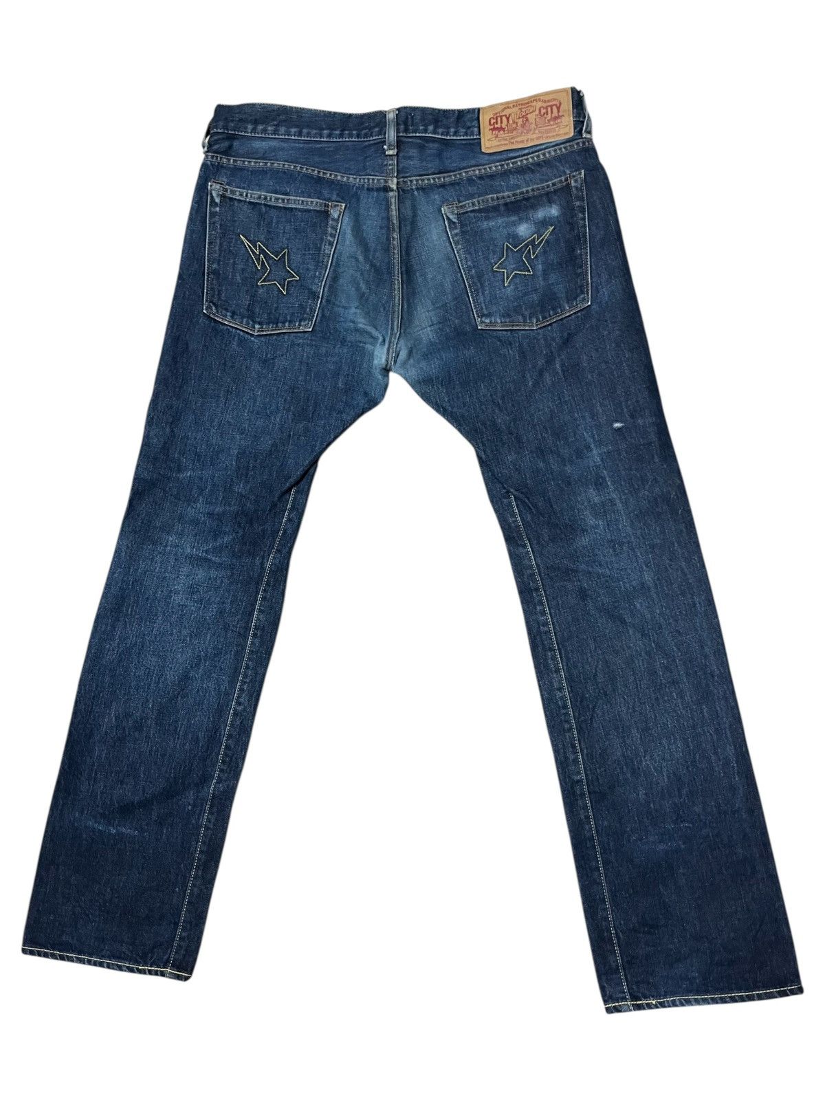 Bape OG Bape Bapesta Blue Jeans Denim size 36 Size US 36 / EU 52 - 1 Thumbnail