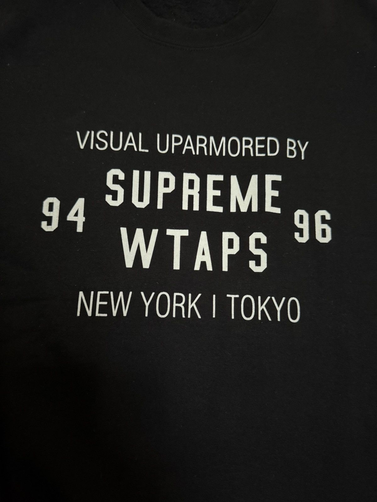 Supreme wtaps crewneck black large
