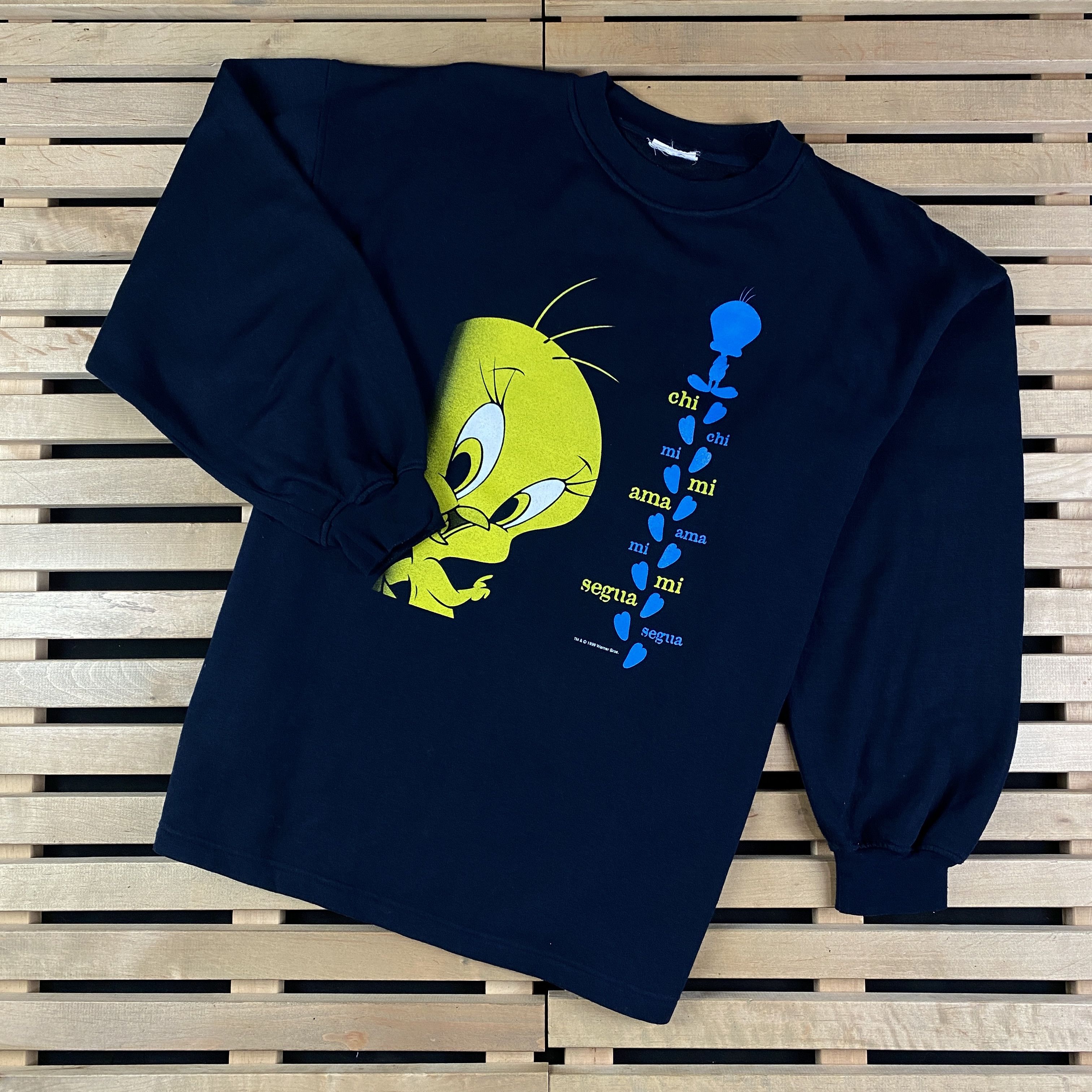 Vintage × Warner Bros Vintage Sweatshirts Warner Bross Tweety Pie 1999 Size XL Size US XL / EU 56 / 4 - 1 Thumbnail
