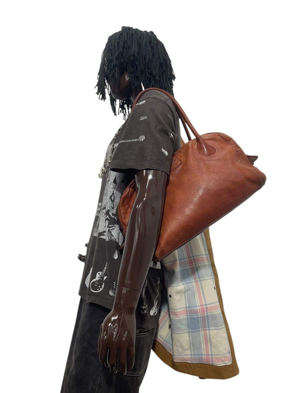 Genuine Leather Full Leather Genten Japan Tote Shoulder Bag 1🟩9 Size ONE SIZE - 2 Thumbnail