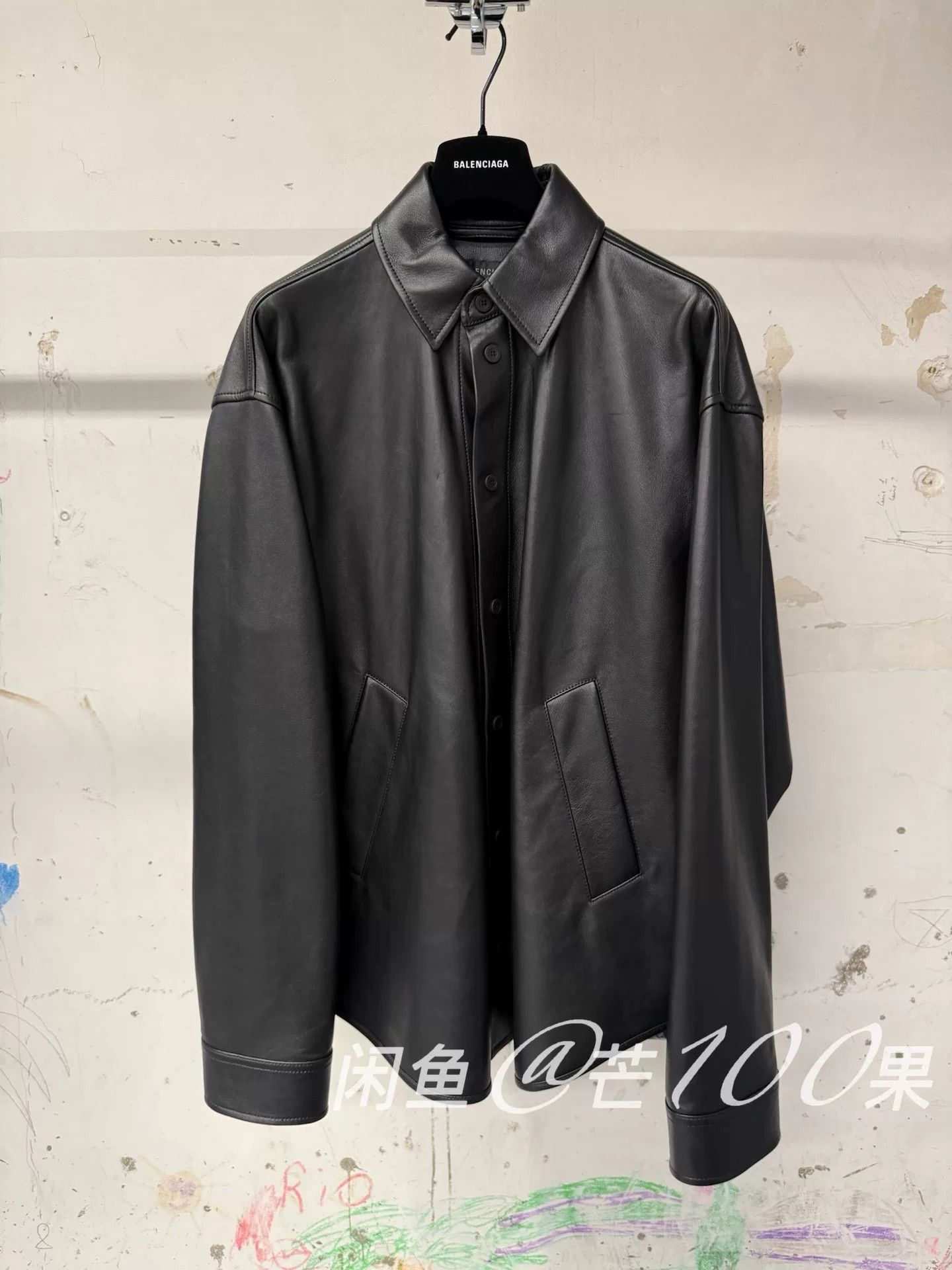 Balenciaga Balenciaga 25 Soft Lambskin Oversized Shirt Size US M / EU 48-50 / 2 - 1 Thumbnail