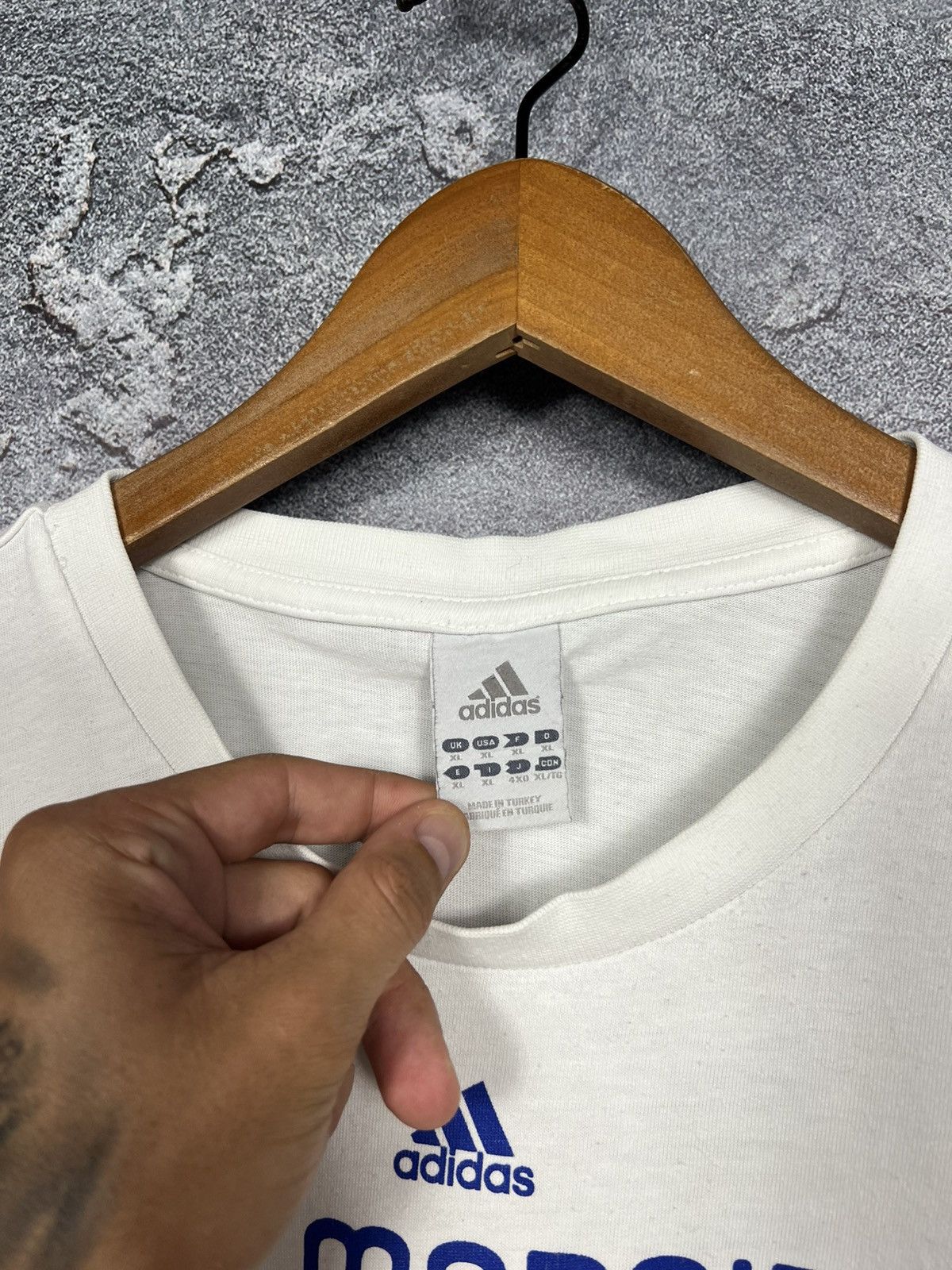 Adidas Vintage 2010 Adidas Real Madrid Cotton T-shirt Size Xl Size US XL / EU 56 / 4 - 4 Thumbnail