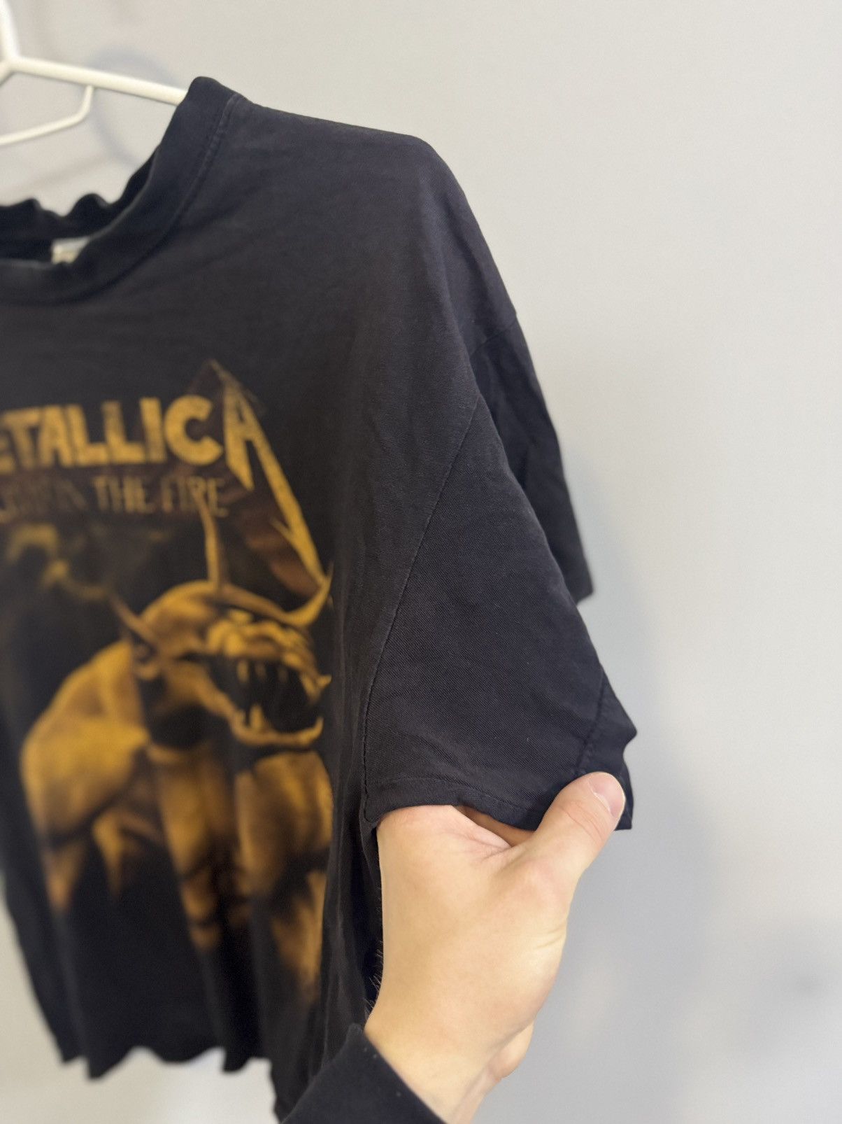 Band Tees × Vintage Vintage Metallica Jump In The Fire Faded Band T Shirt Size US S / EU 44-46 / 1 - 6 Thumbnail