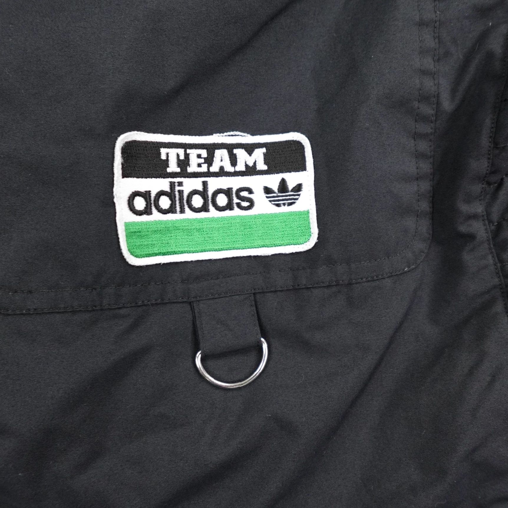 Adidas VINTAGE adidas Jacket Mens L Black Green Team Full Zip Snap Up Racing Coat Size US L / EU 52-54 / 3 - 3 Thumbnail