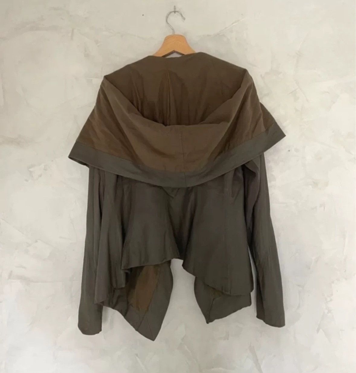 Rick Owens Rick Owens Sheepskin Hooded Pioneer Design Khaki Brown Jacke Size US S / EU 44-46 / 1 - 3 Thumbnail