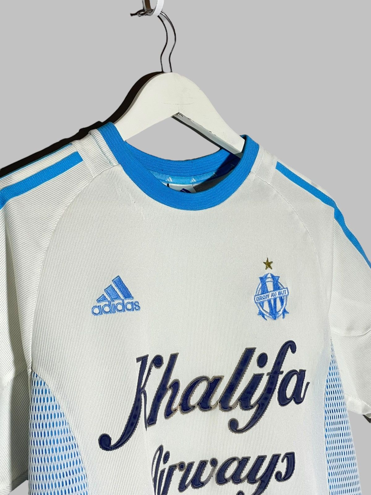 Adidas Olympique Marseille Adidas Vintage 2002/03 Home Soccer Shirt Size US S / EU 44-46 / 1 - 3 Thumbnail