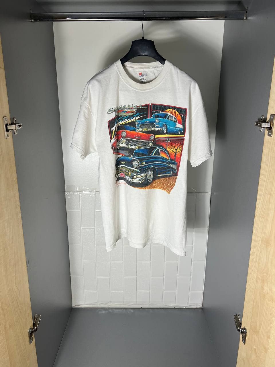NASCAR VINTAGE HANES CHEVROLET CAR RETRO T-SHIRT RACING Y2K 90s USA Size US L / EU 52-54 / 3 - 3 Thumbnail