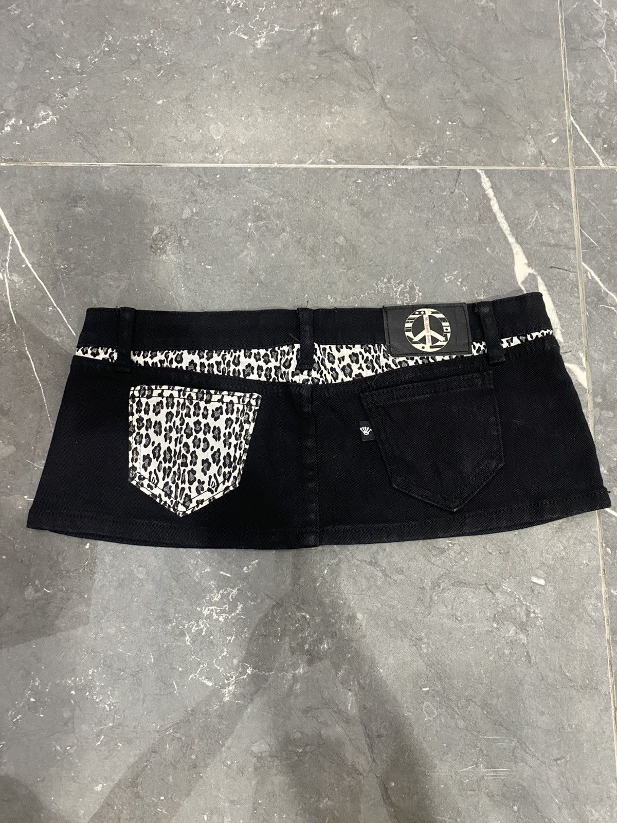 Japanese Brand Mcqueen Japanese Mini Skirt Lgb Kmrii Vkei Grunge Size 31" - 5 Thumbnail
