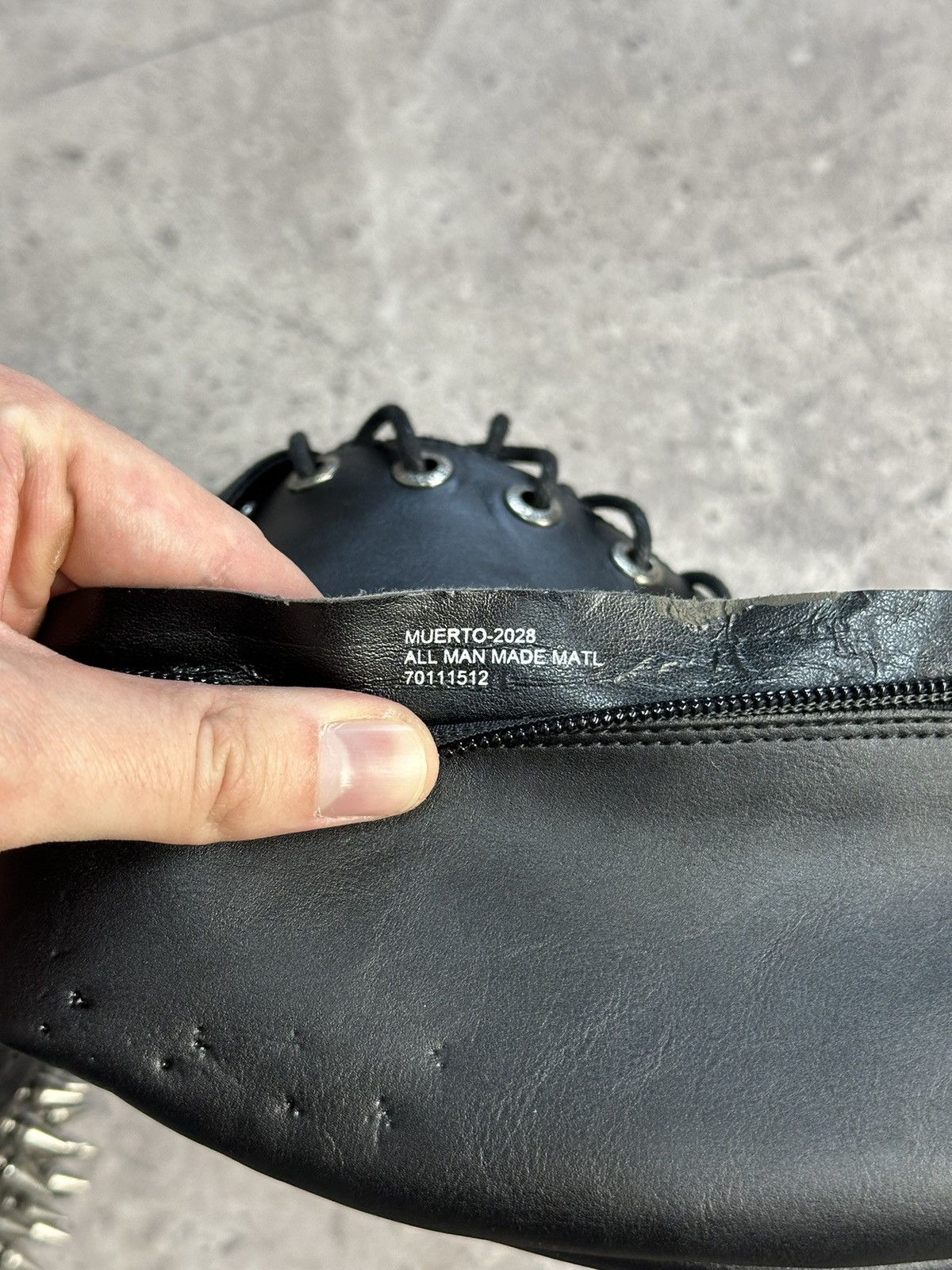 Demonia Cult Vintage Italian AS 98 Rick Owens Style Leather Biker Boots Size US 8 / EU 41 - 6 Thumbnail