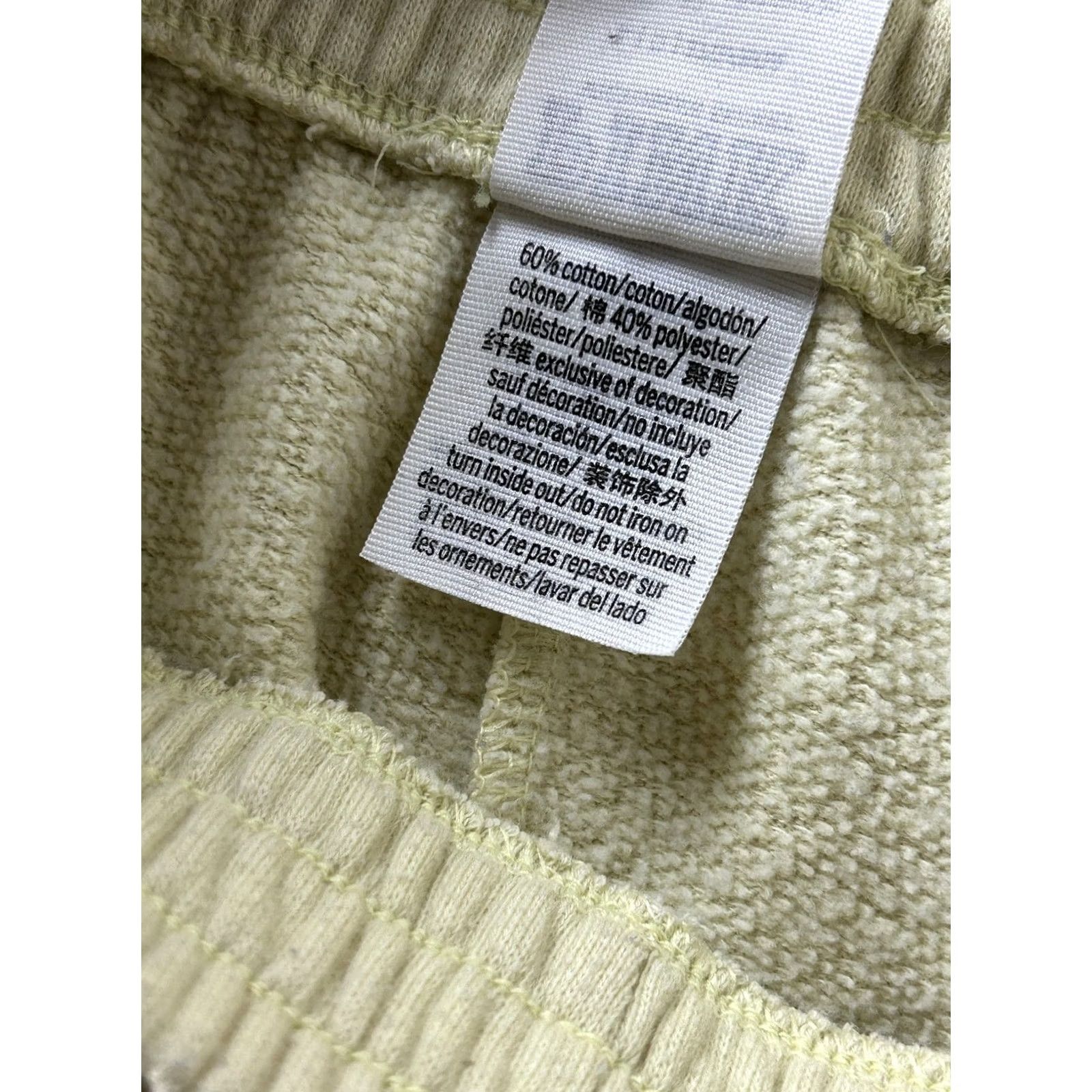 Vintage PINK Victoria's Secret Shorts Womens Large Yellow French Terry Sweat Lounge Pants? Size 36" / US 14 / IT 50 - 3 Thumbnail