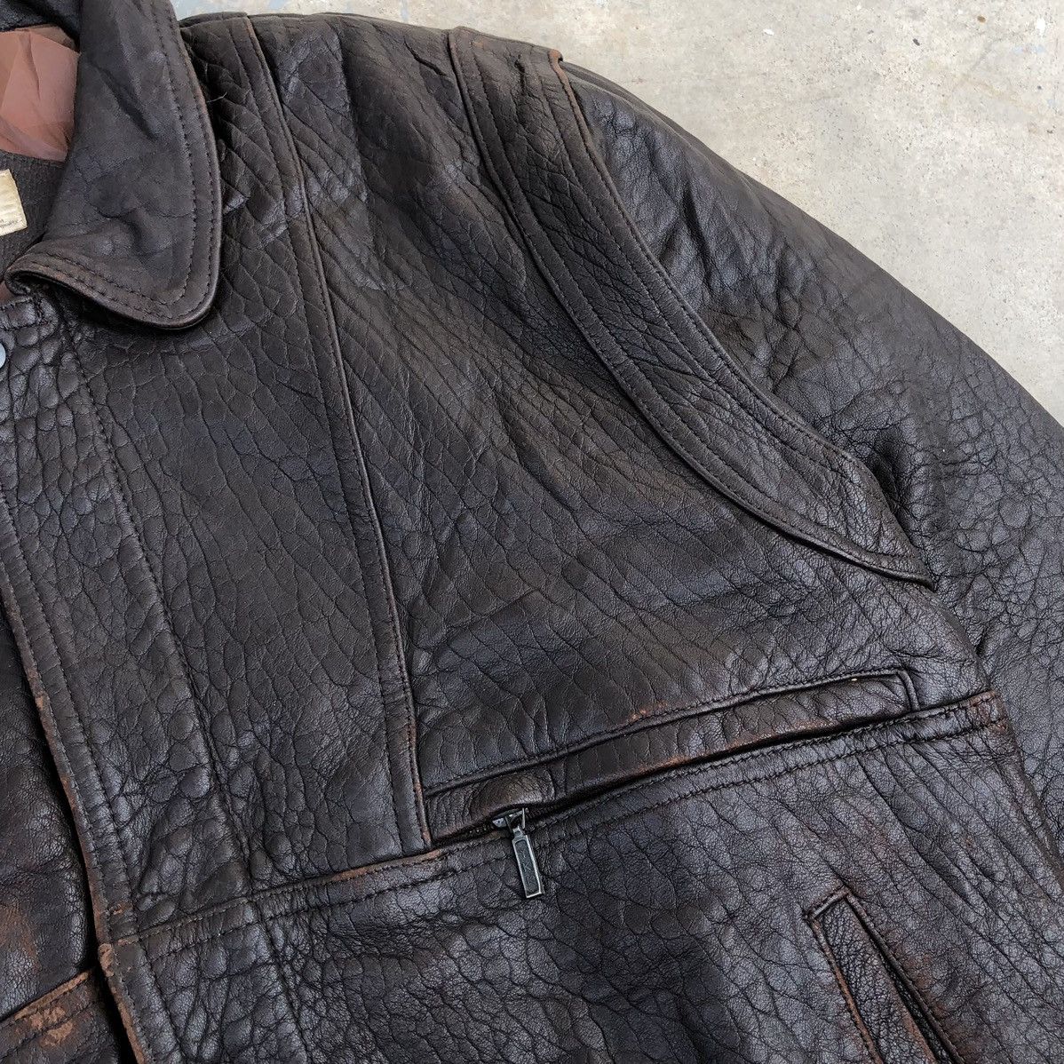 Japanese Brand Vintage Man Mirage Sheepskin Bomber Jacket Size US L / EU 52-54 / 3 - 4 Thumbnail