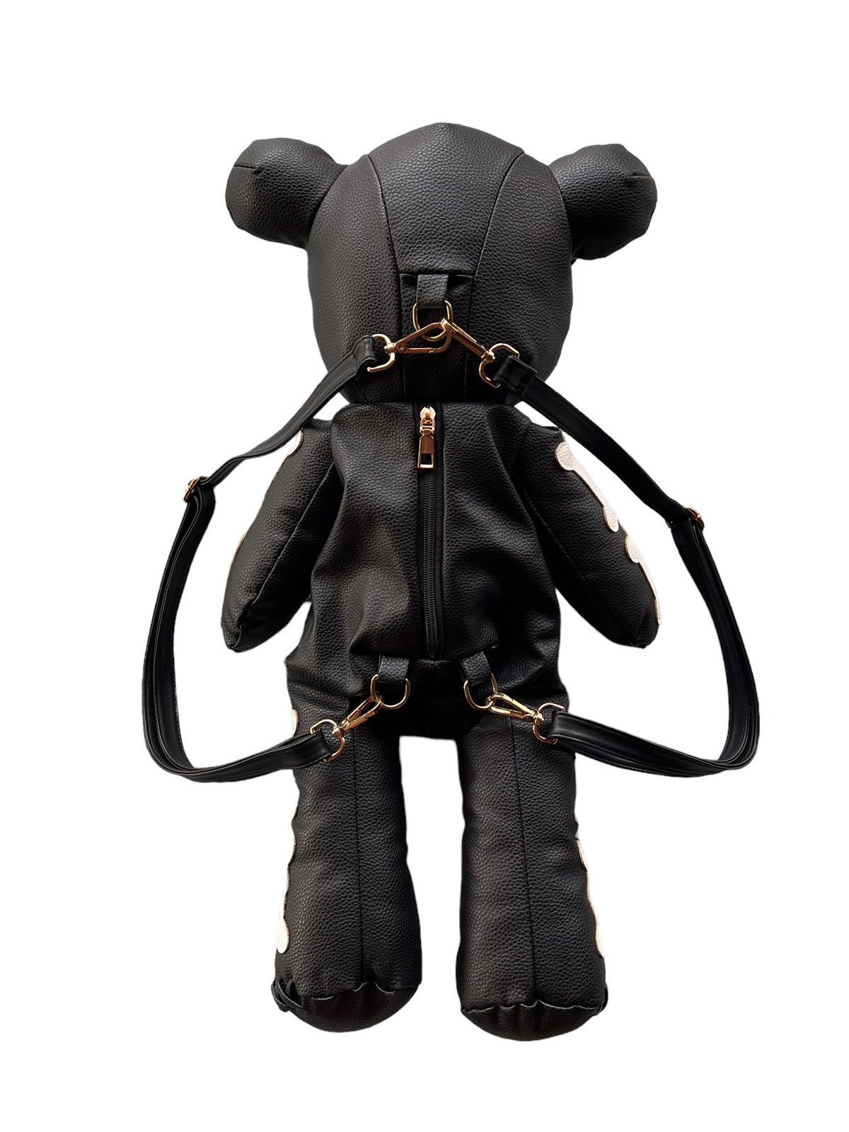 Japanese Brand Goth Skull Bear Faux Leather Backpack Size ONE SIZE - 5 Thumbnail
