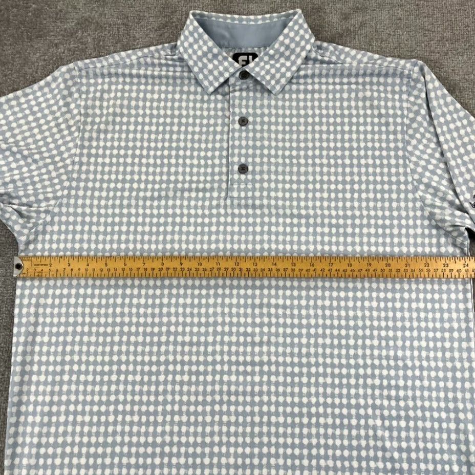 Footjoy FootJoy Polo Shirt Men L Blue White BONITA BAY Golf Club Performance Stretch Size US L / EU 52-54 / 3 - 5 Thumbnail