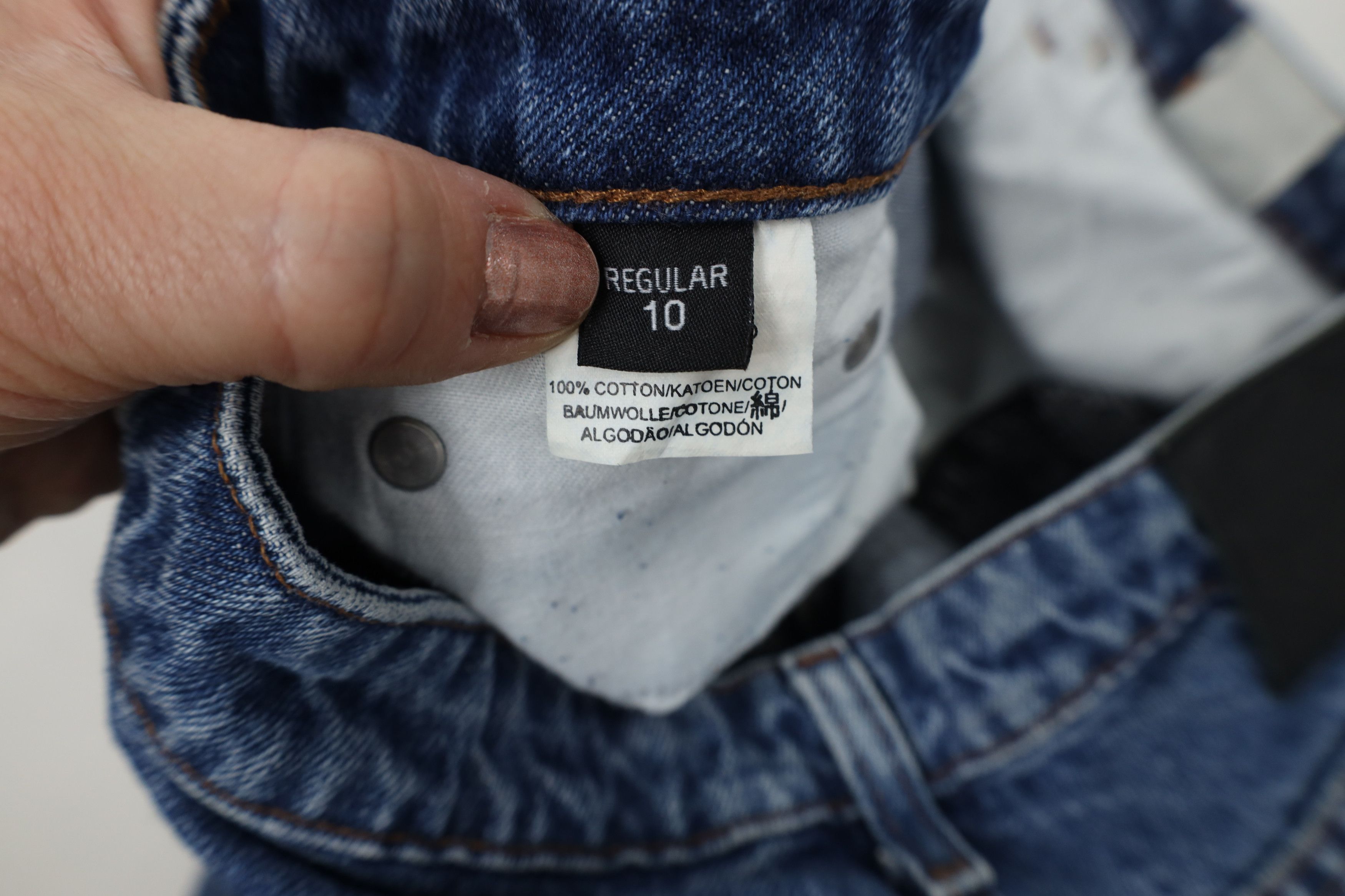 Harley Davidson × Vintage Vintage Harley Davidson Wide Leg Denim Jeans Blue Cotton Size 32" / US 10 / IT 46 - 10 Thumbnail