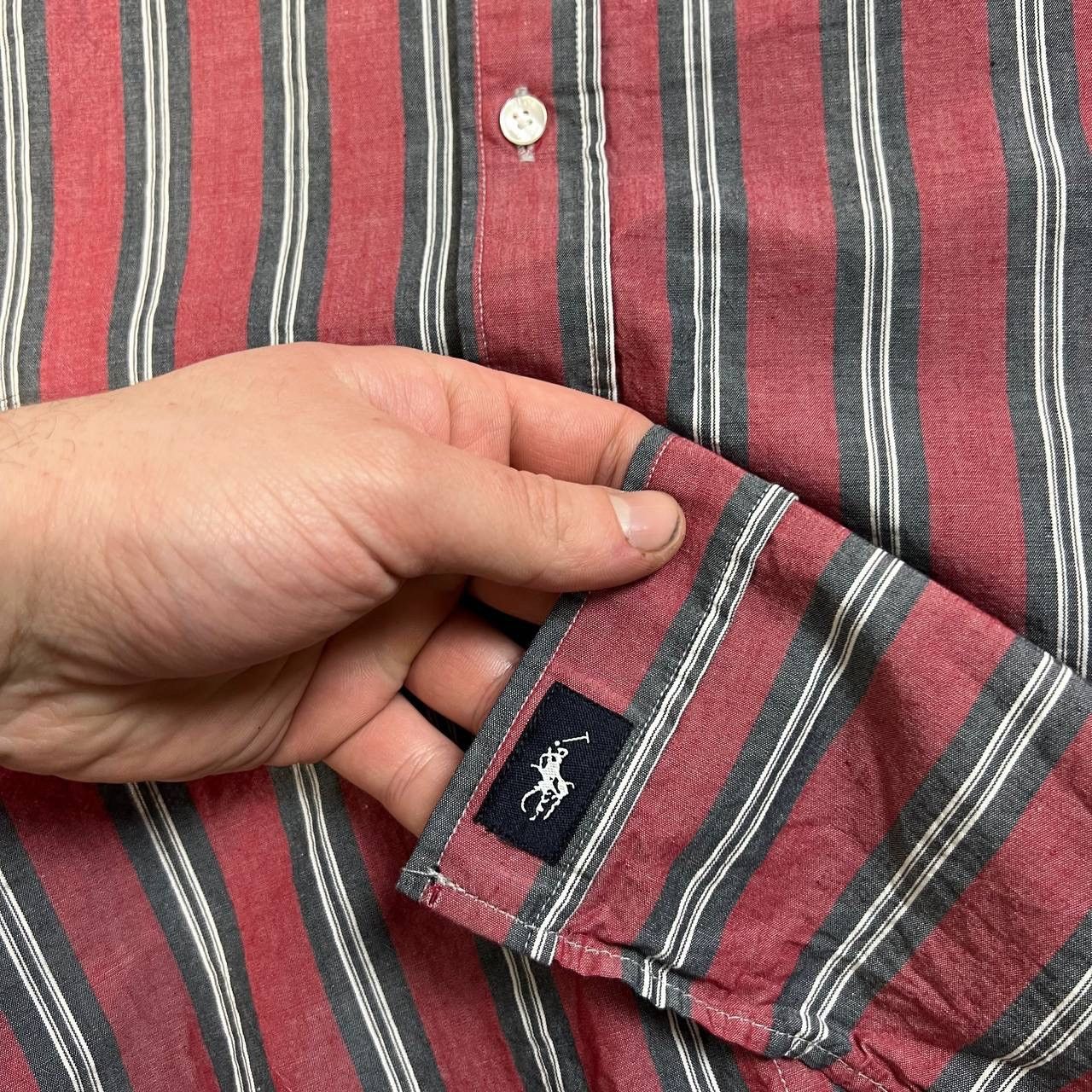Polo Ralph Lauren Polo Ralph Lauren Luxury Mini Logo Striped Button Up Shirt Size US XL / EU 56 / 4 - 5 Thumbnail