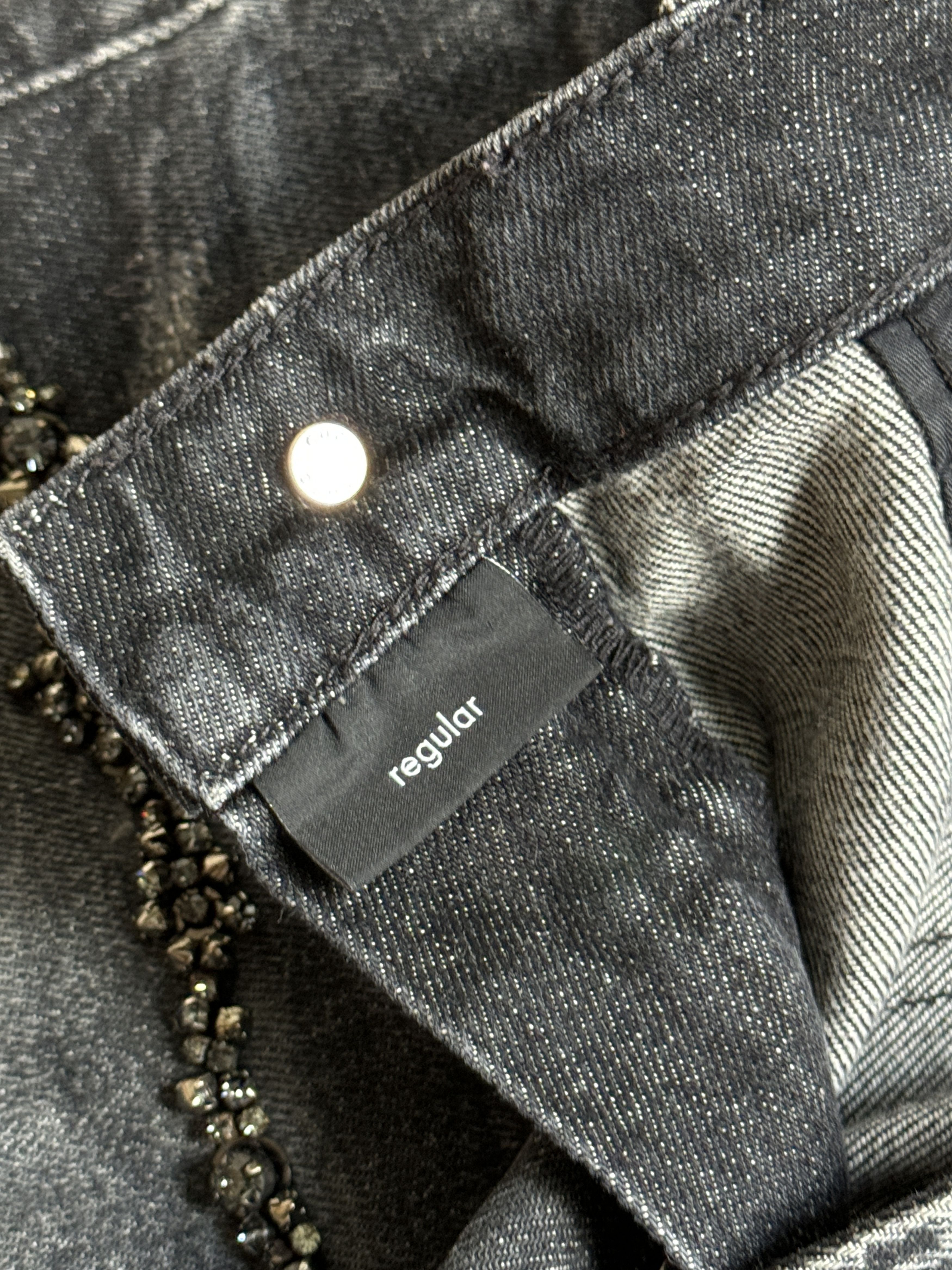 Gucci Gucci beaded distressed black jeans Size 25" / US 0 / IT 36 - 8 Thumbnail
