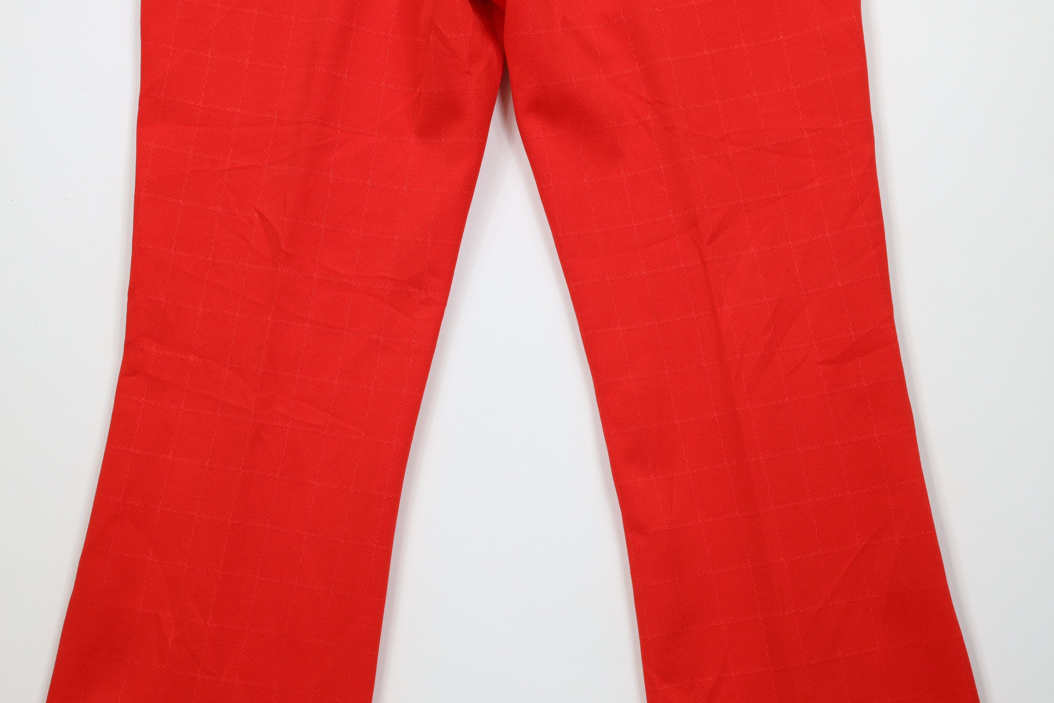 Vintage Vintage 70s Streetwear Knit Bell Bottoms Pants Plaid USA Size 32" / US 10 / IT 46 - 11 Thumbnail