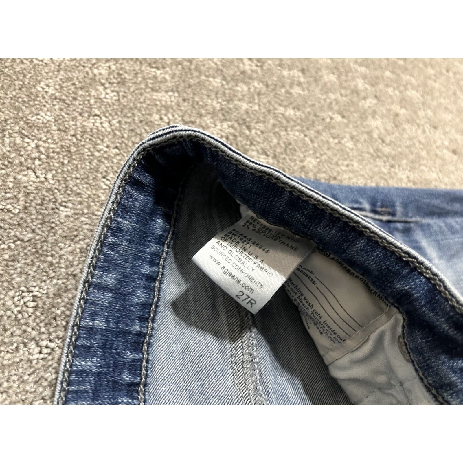 Vintage Adriano Goldschmied Jeans Womens 27R Blue The Legging Super Skinny Ankle Pants S Size 27" / US 4 / IT 40 - 6 Thumbnail