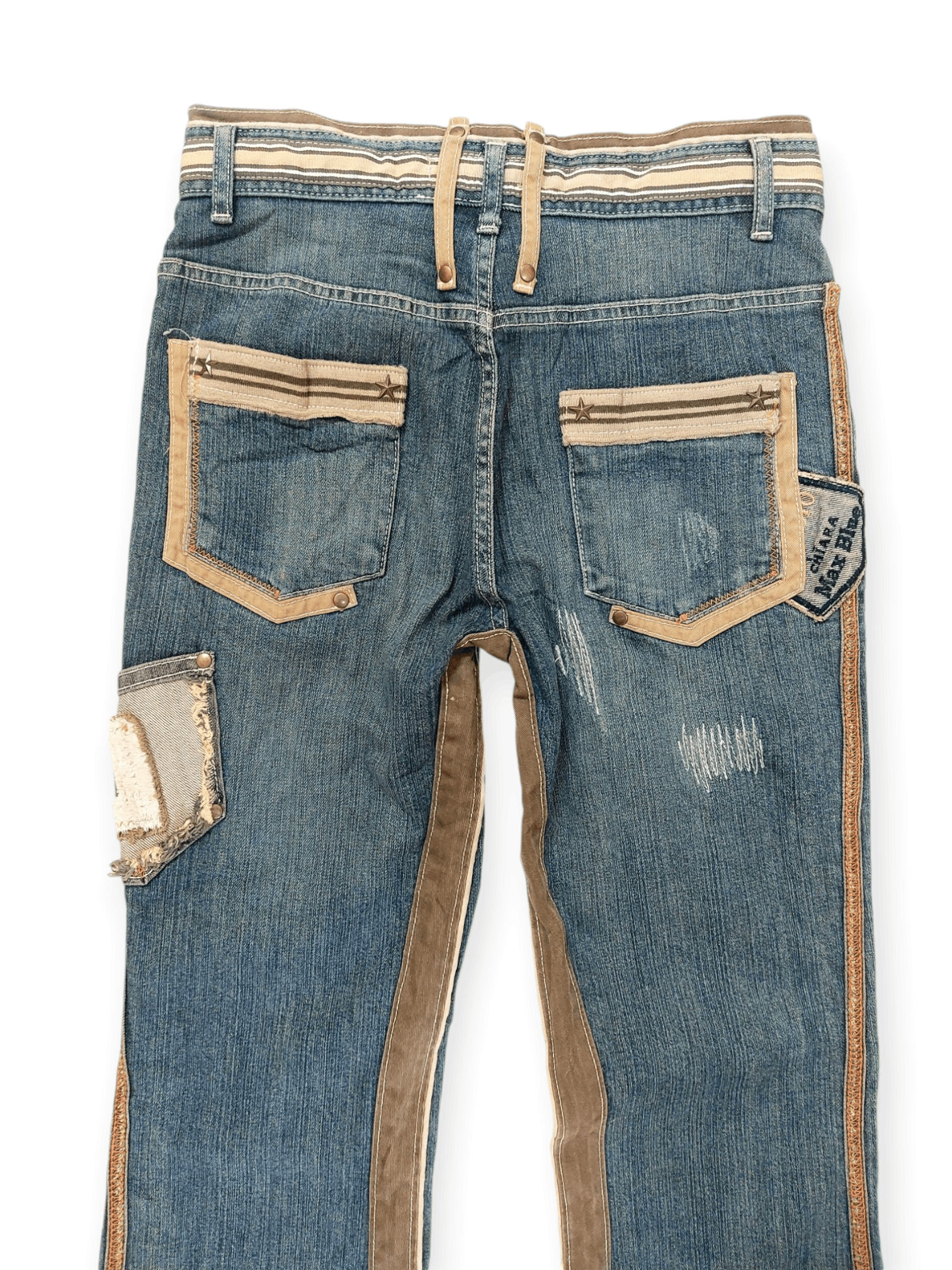 Other Vintage Flare Unopiu Distressed Denim Size 28" / US 6 / IT 42 - 10 Thumbnail