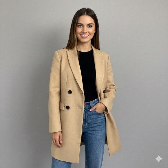 By Malene Birger Malene Birger Camel Wool Mid-Length Coat - 36 / 6-8 Size S / US 4 / IT 40 - 1 Thumbnail