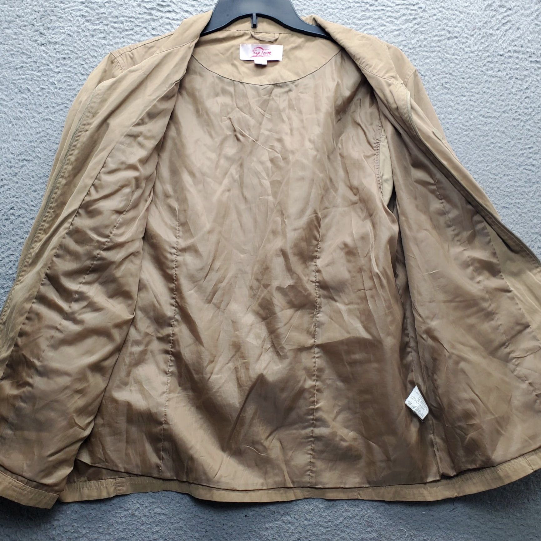 Vintage Sulex Parka Jacket Womens XL Brown Lined Waterproof Full Zip Pockets Long Sleeve Size XL / US 12-14 / IT 48-50 - 6 Thumbnail