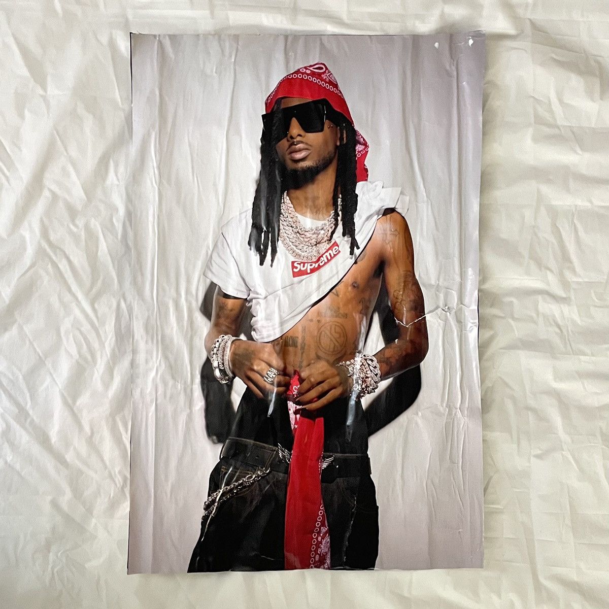 supreme × NBA youngboy ポスター NBA Youngboy x Supreme Promo Poster Box Logo FW23 (24' X 36